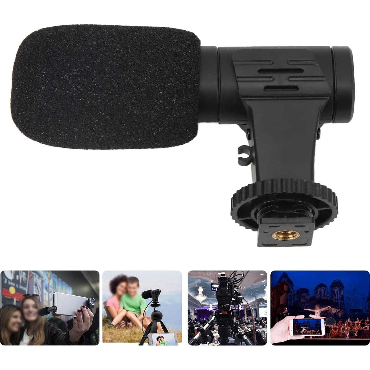 Micrófono de Condensador Mini Yosoo para Cámara y Móvil