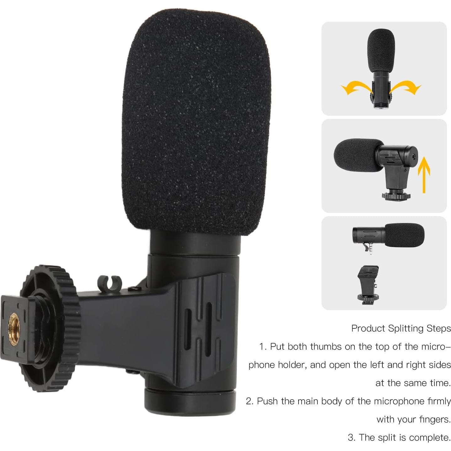 Micrófono de Condensador Mini Yosoo para Cámara y Móvil