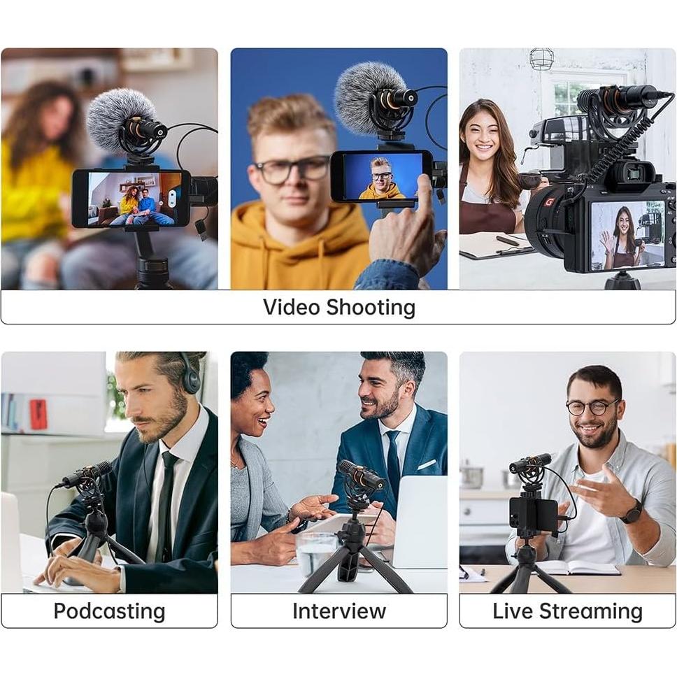 Micrófono de Escopeta Comica VM10 Pro USB-C para Cámara y Smartphone
