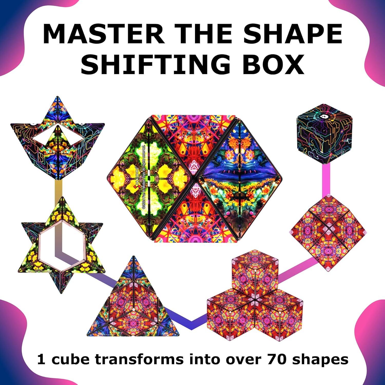 SHASHIBO Cubo Magnético Mapa QDOT - Juguete Sensorial 3D