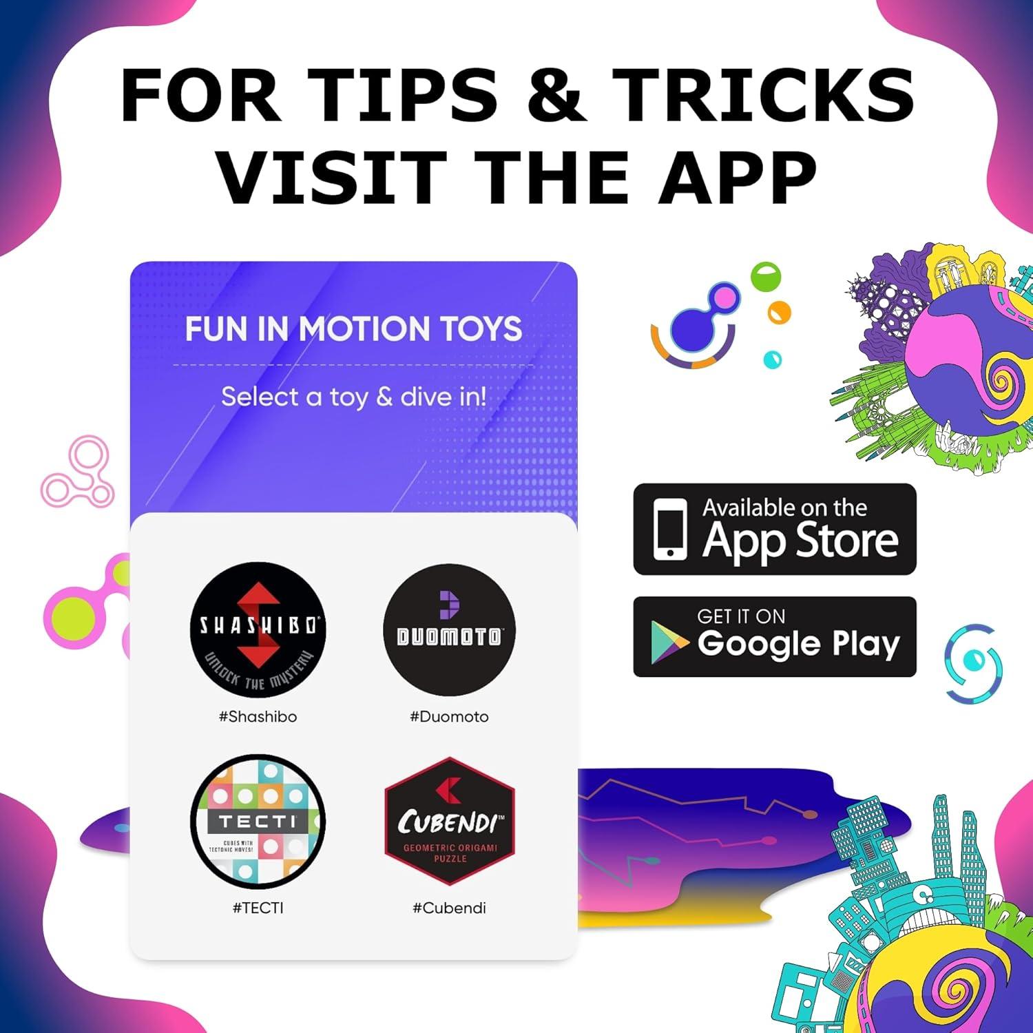 SHASHIBO Cubo Magnético Mapa QDOT - Juguete Sensorial 3D