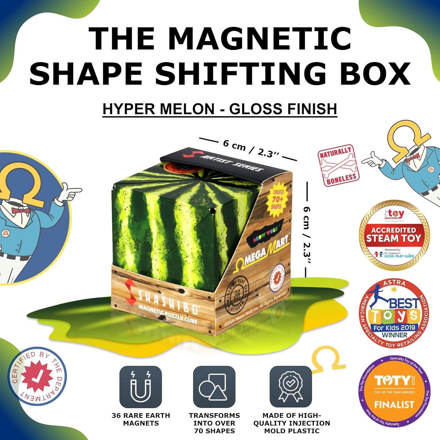 SHASHIBO Cubo Magnético Transformable Melón Hiper - Juguete