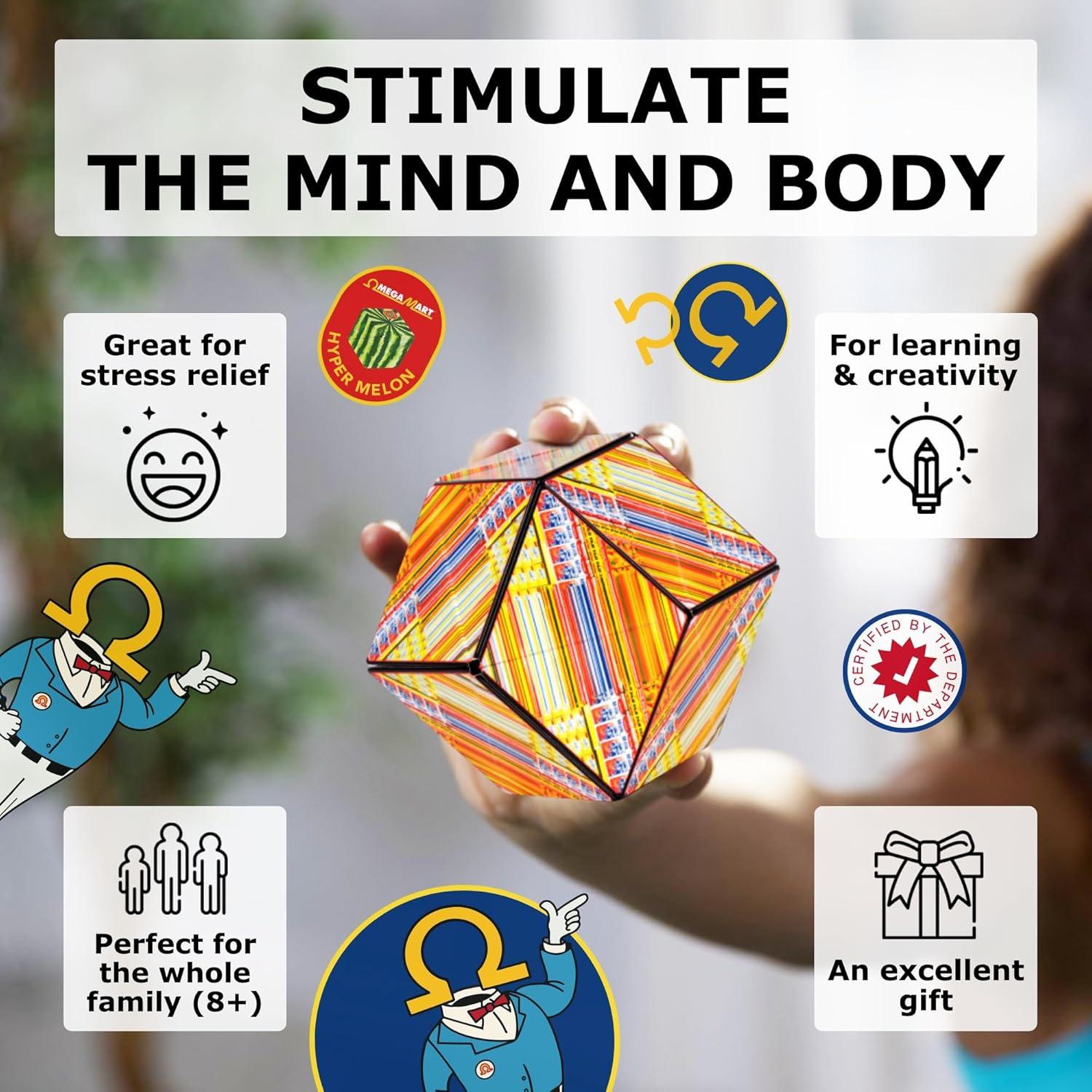 SHASHIBO Cubo Magnético Transformable Melón Hiper - Juguete