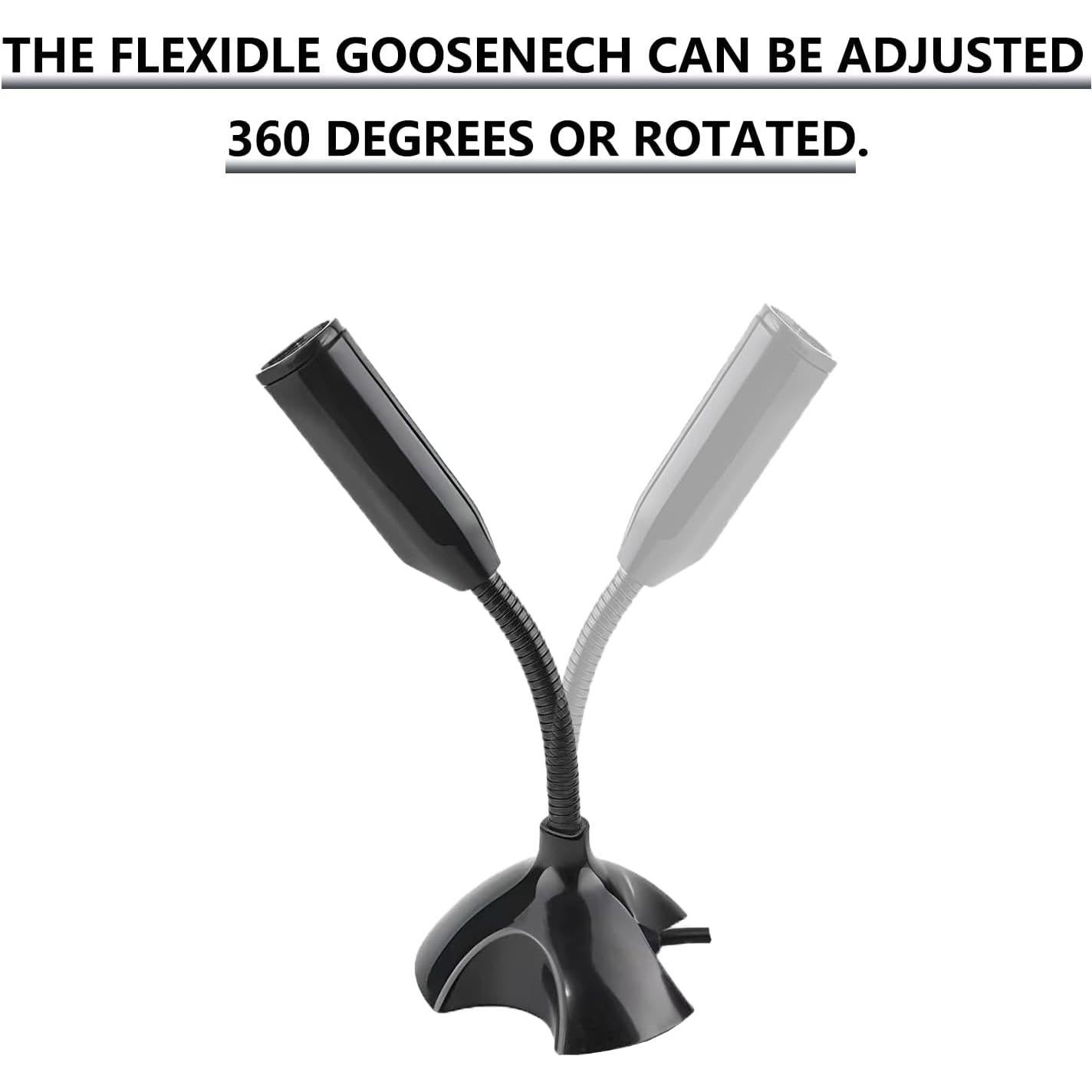 Micrófono USB LANDIBO con cuello de ganso ajustable para PC