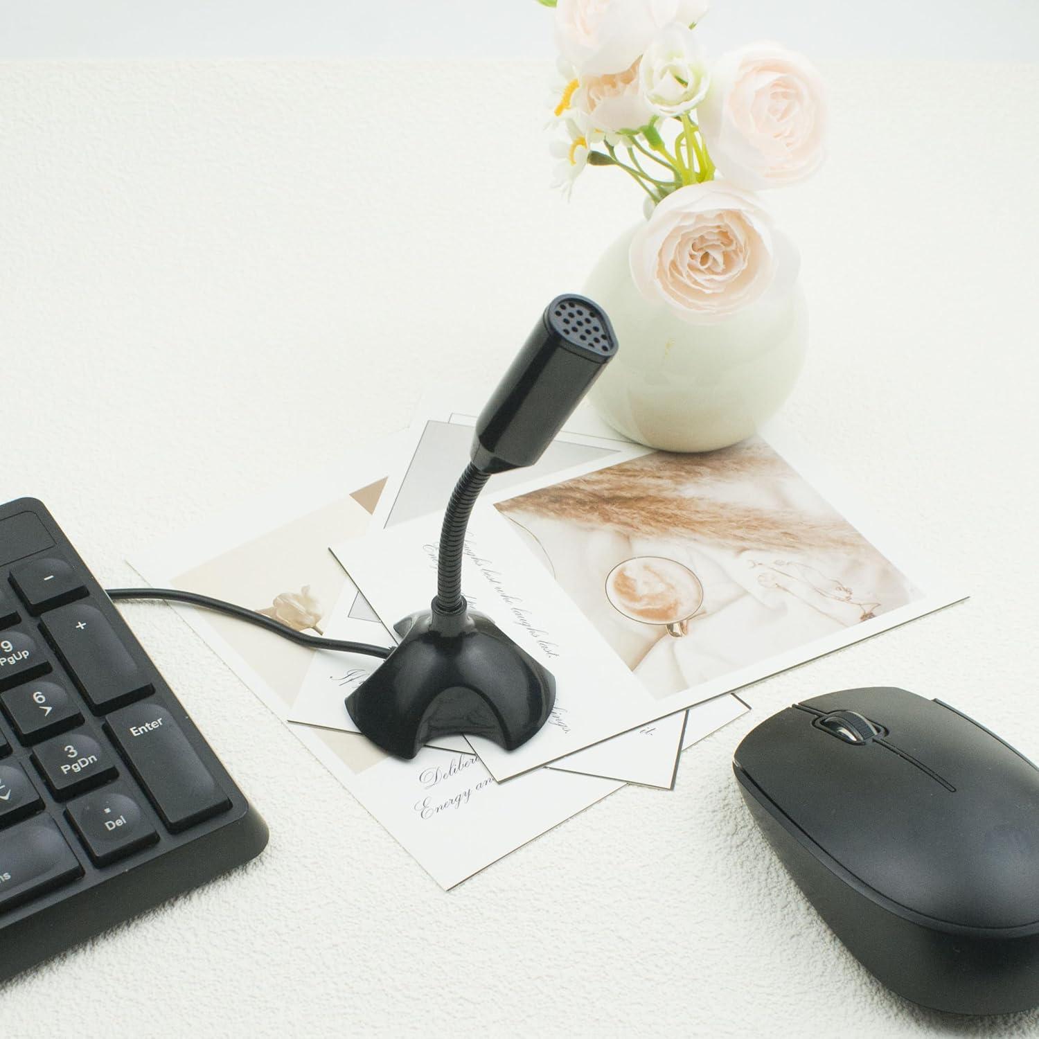 Micrófono USB LANDIBO con cuello de ganso ajustable para PC