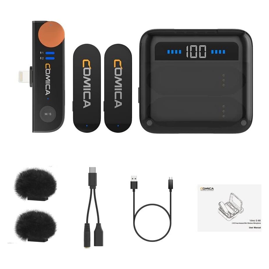Micrófono Lavalier Inalámbrico COMICA Vimo S para iPhone