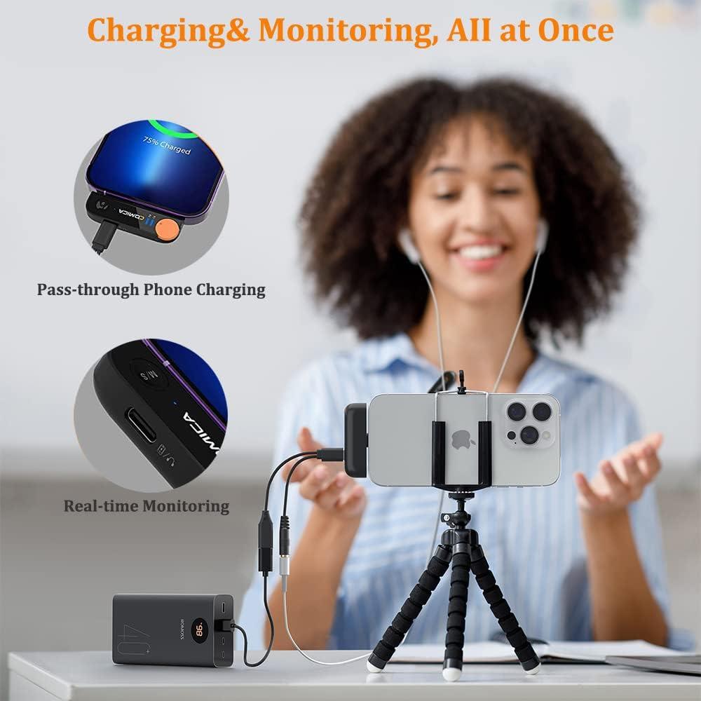 Micrófono Lavalier Inalámbrico COMICA Vimo S para iPhone