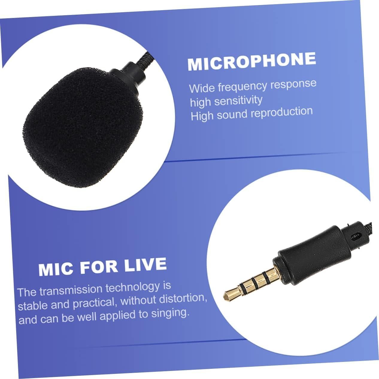 Micrófono Portátil VICASKY 4 Pcs Cancelador de Ruido 10cm