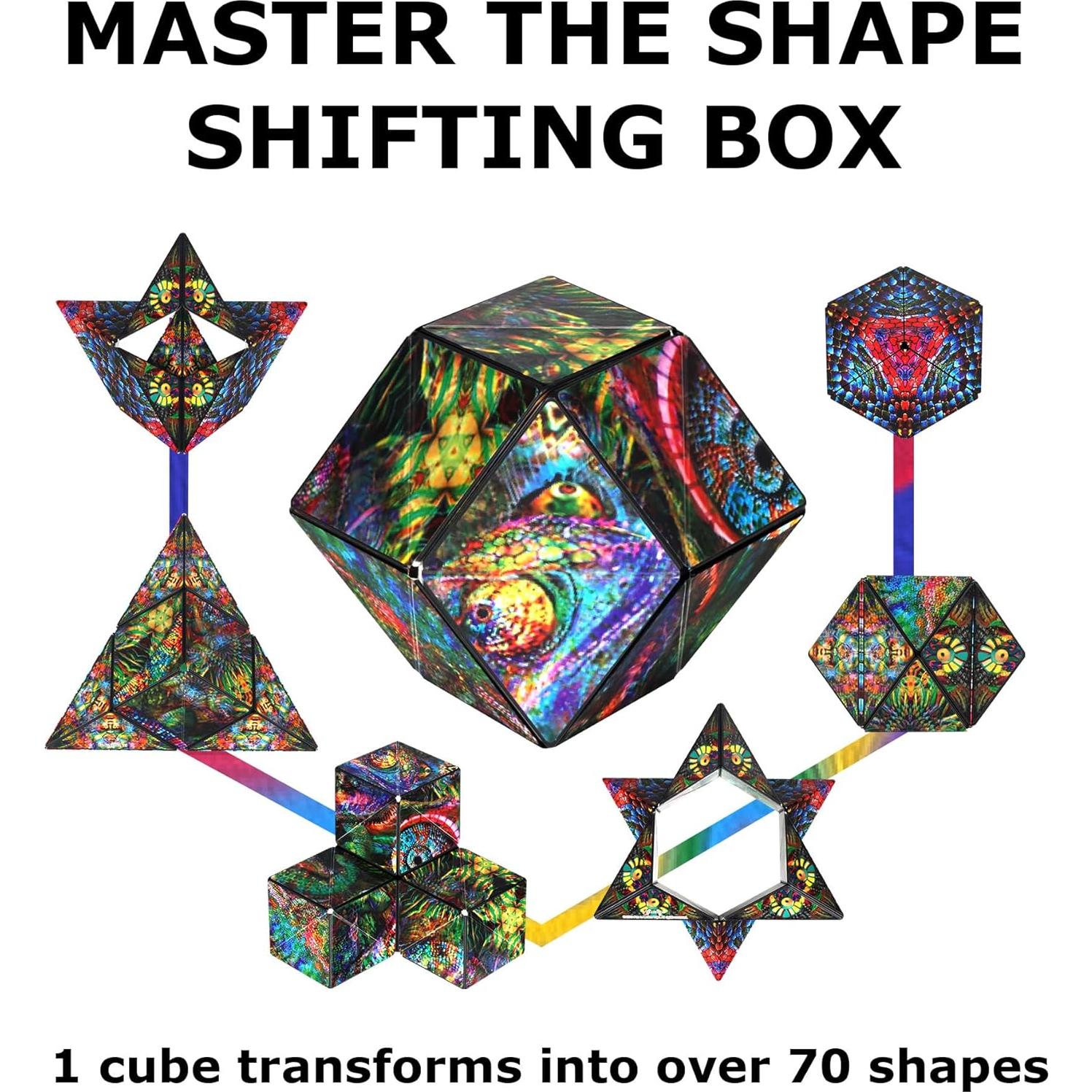 Cubo Antiestrés Shashibo - Juguete Sensorial 36 Imanes