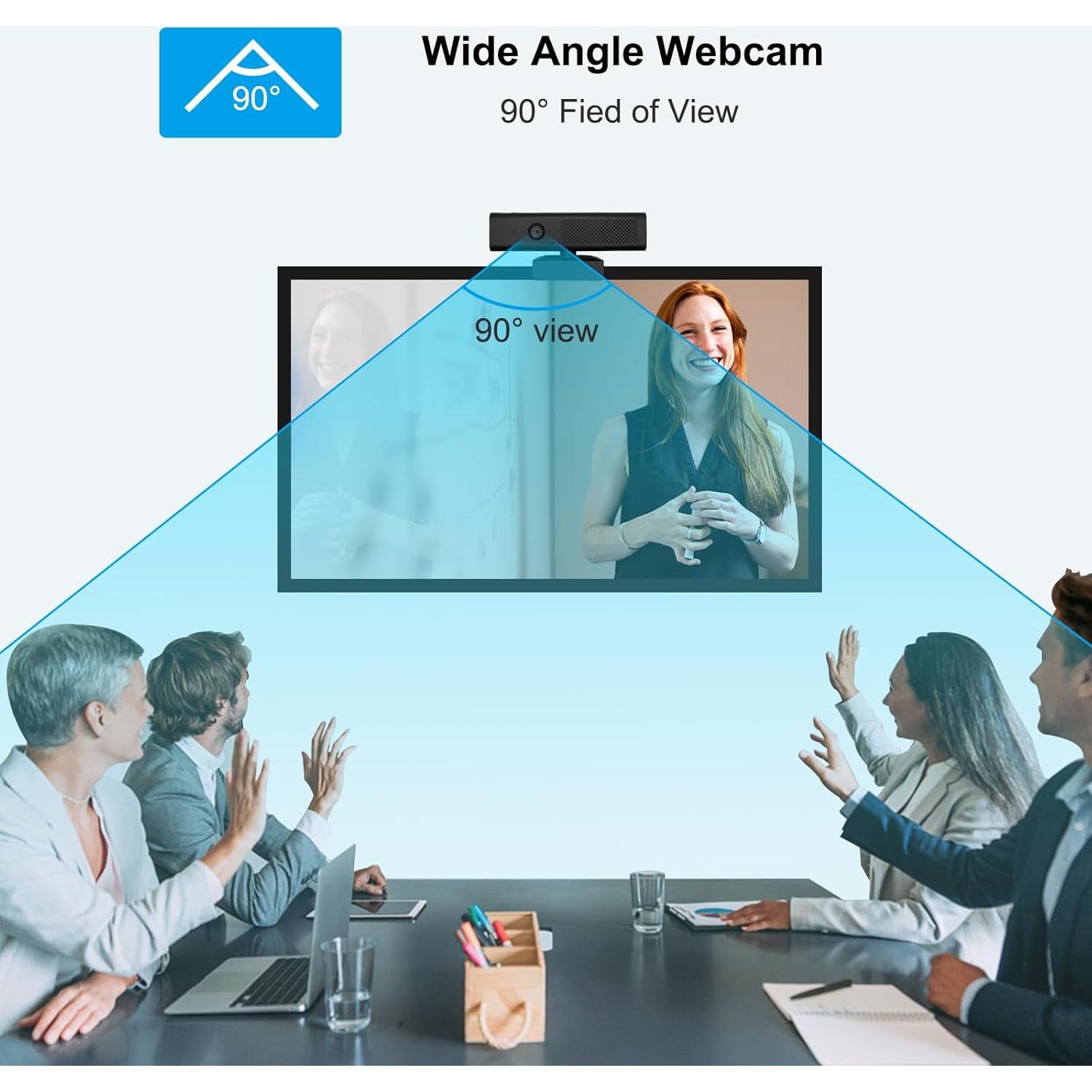 Cámara Web 1080P HD CofunKool H720 3-en-1 con Altavoz y Micrófonos