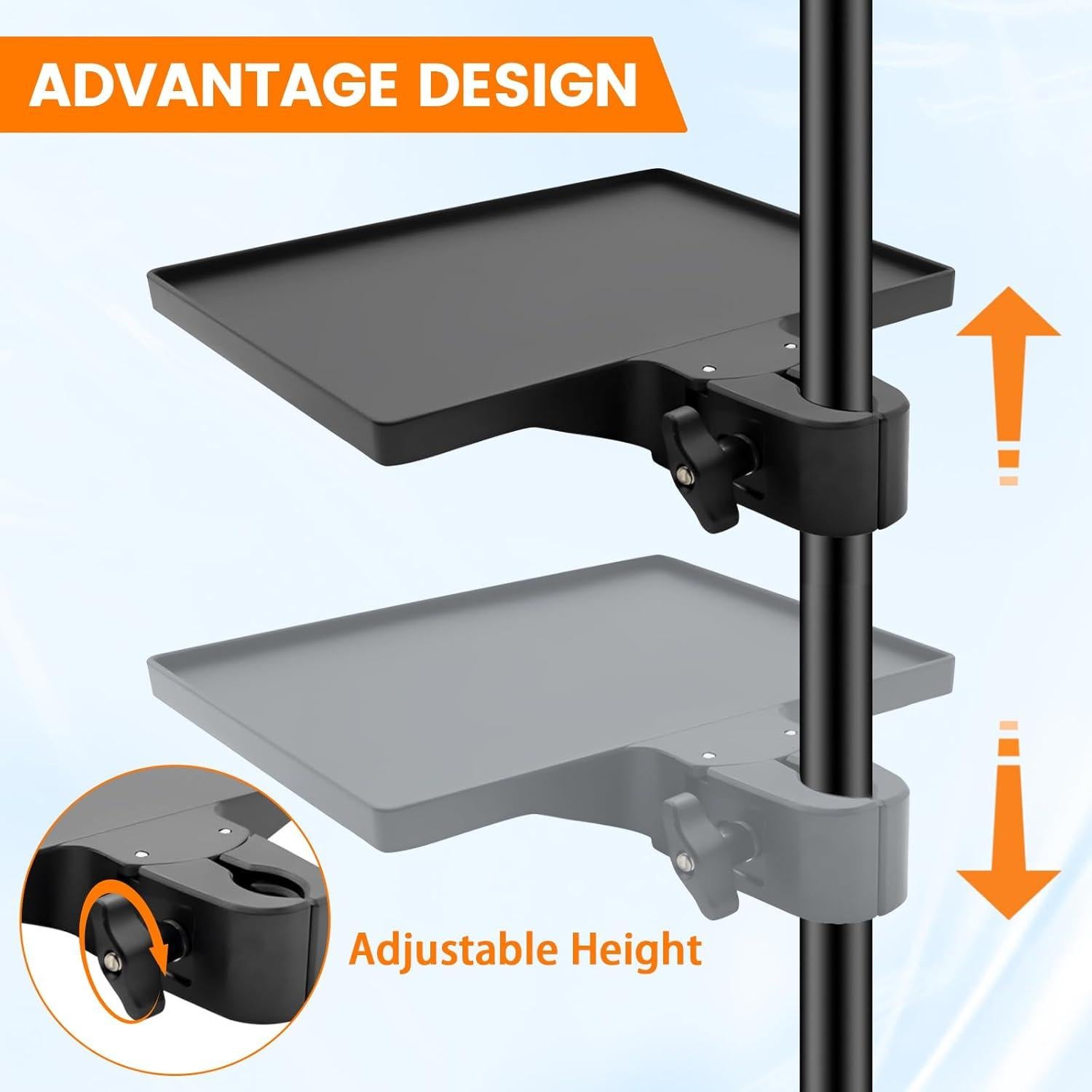 Bandeja Soporte Micrófono Ajustable Micro-Tray M-3448-2 22.86x16.76cm
