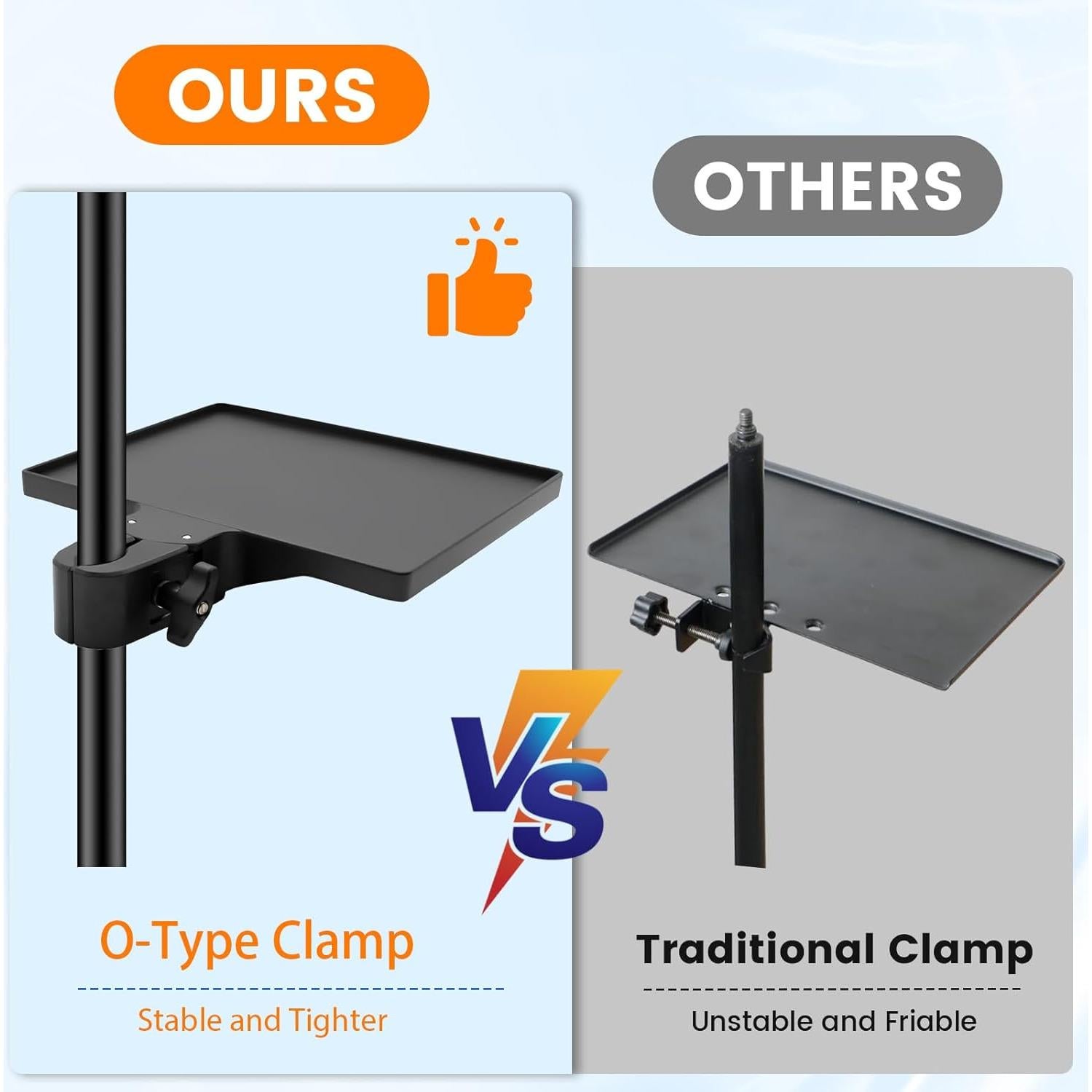 Bandeja Soporte Micrófono Ajustable Micro-Tray M-3448-2 22.86x16.76cm
