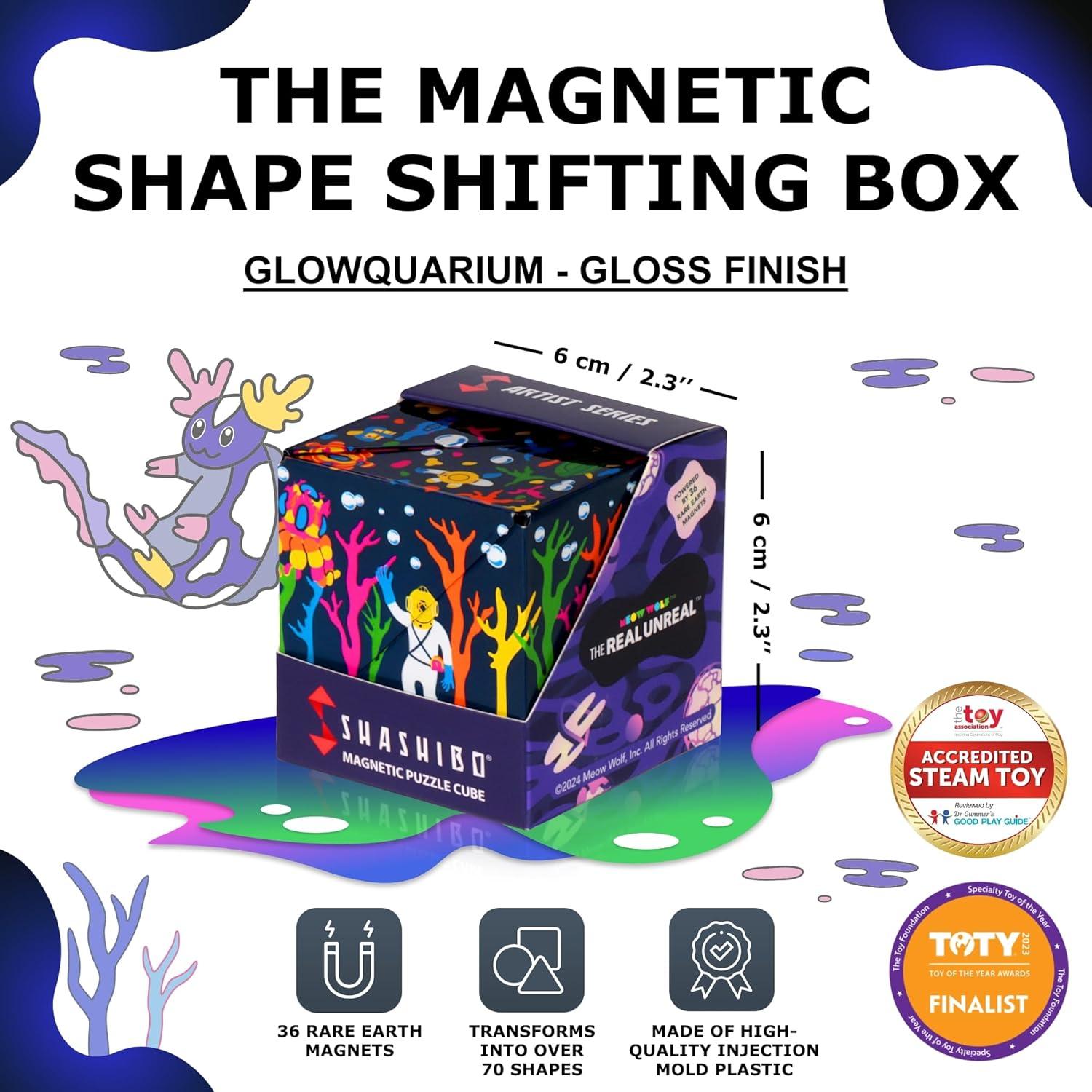 SHASHIBO Meow Wolf - Cubo Magnético Transformable 36 Imán