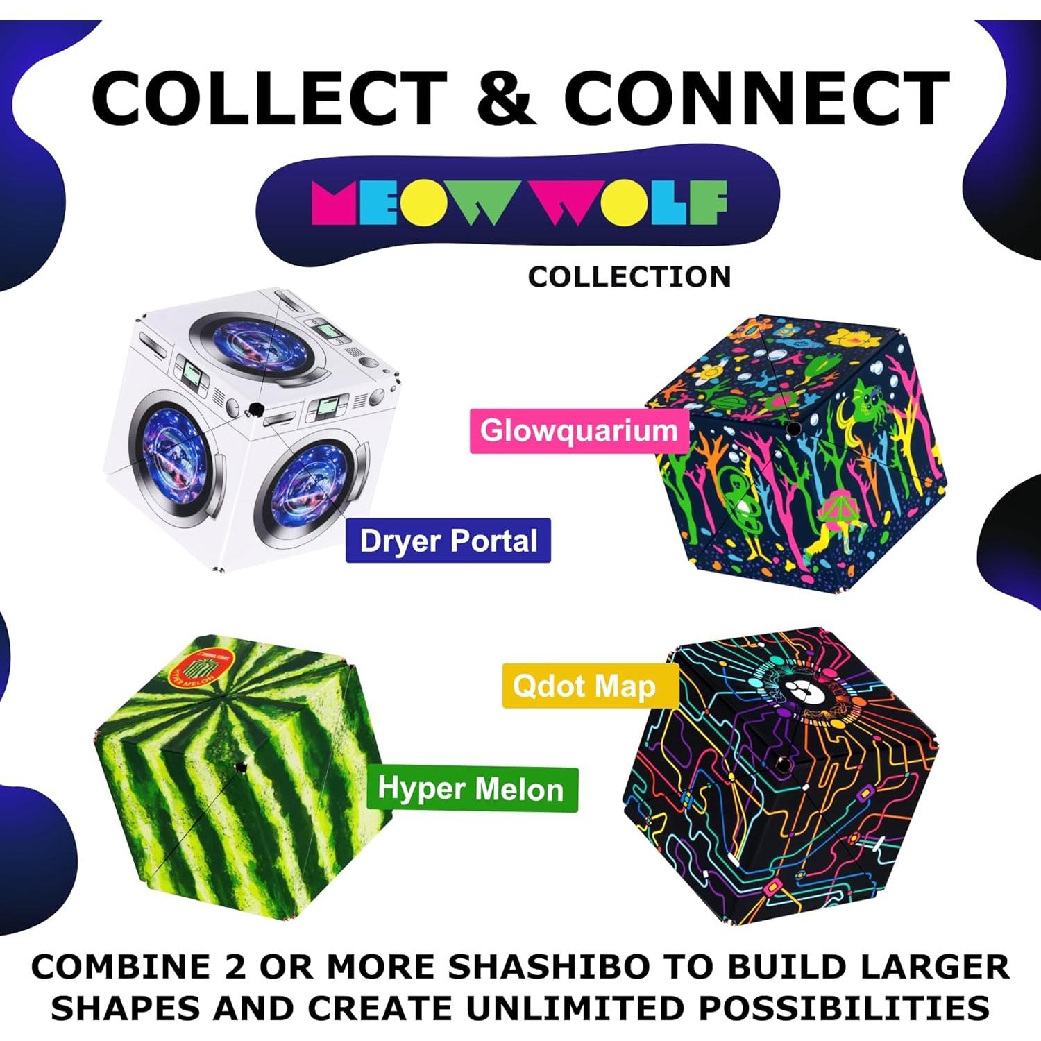 SHASHIBO Meow Wolf - Cubo Magnético Transformable 36 Imán