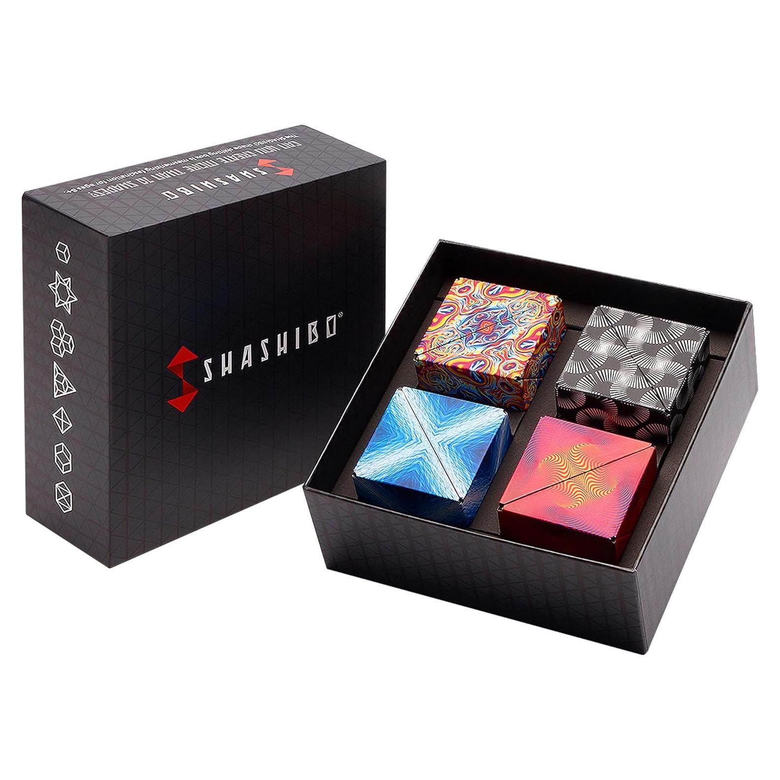Caja de Regalo SHASHIBO 4 Piezas Juguete Magnético 3D