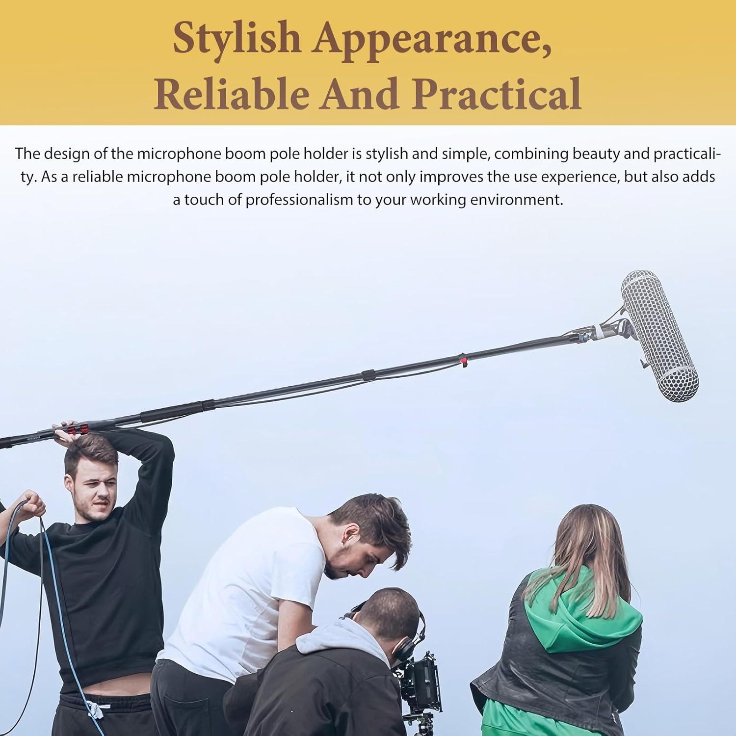 Soporte de Micrófono Boom de Acero Galvanizado 17x13 cm