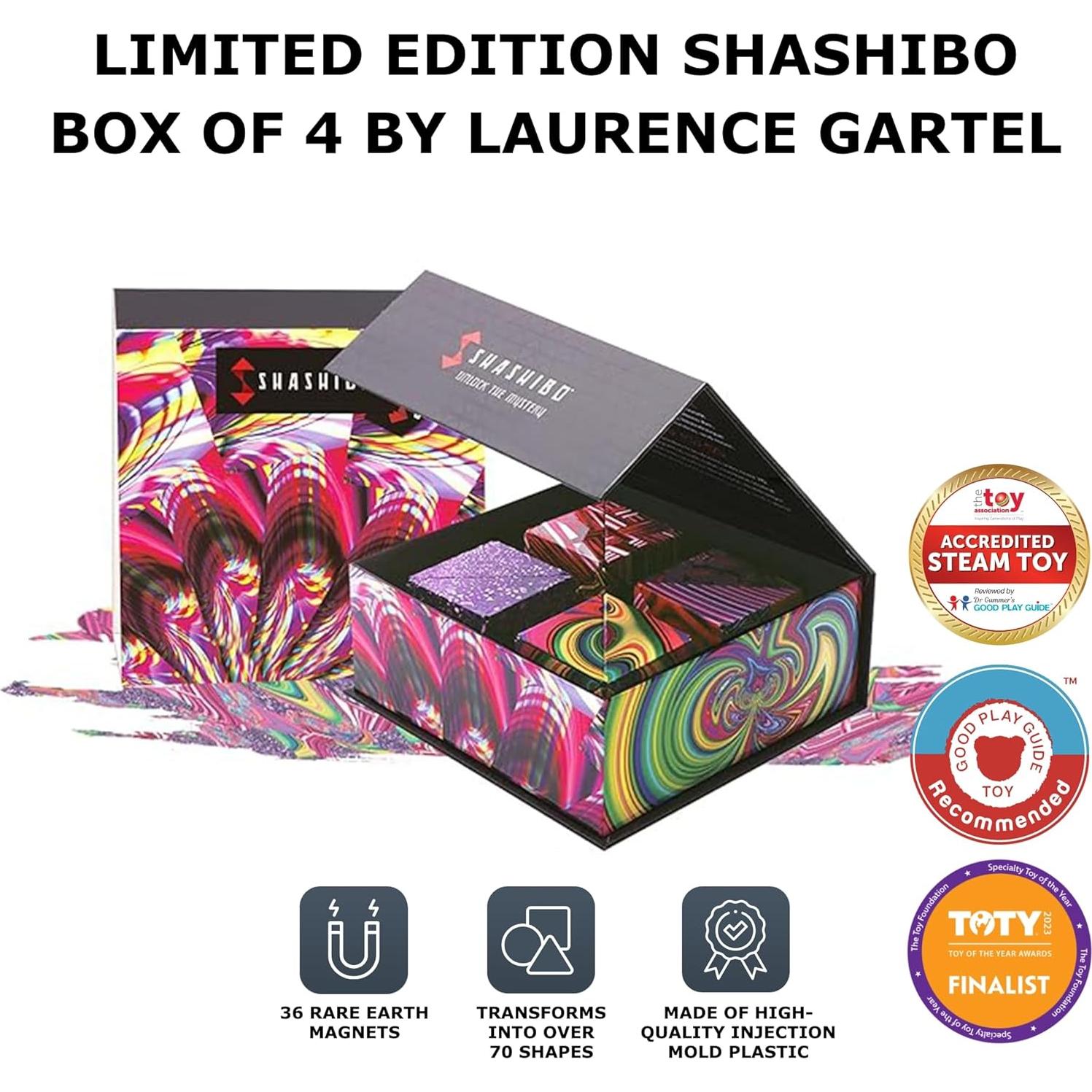 Cubo Antiestrés Shashibo Gartel Edición Limitada 4 Piezas