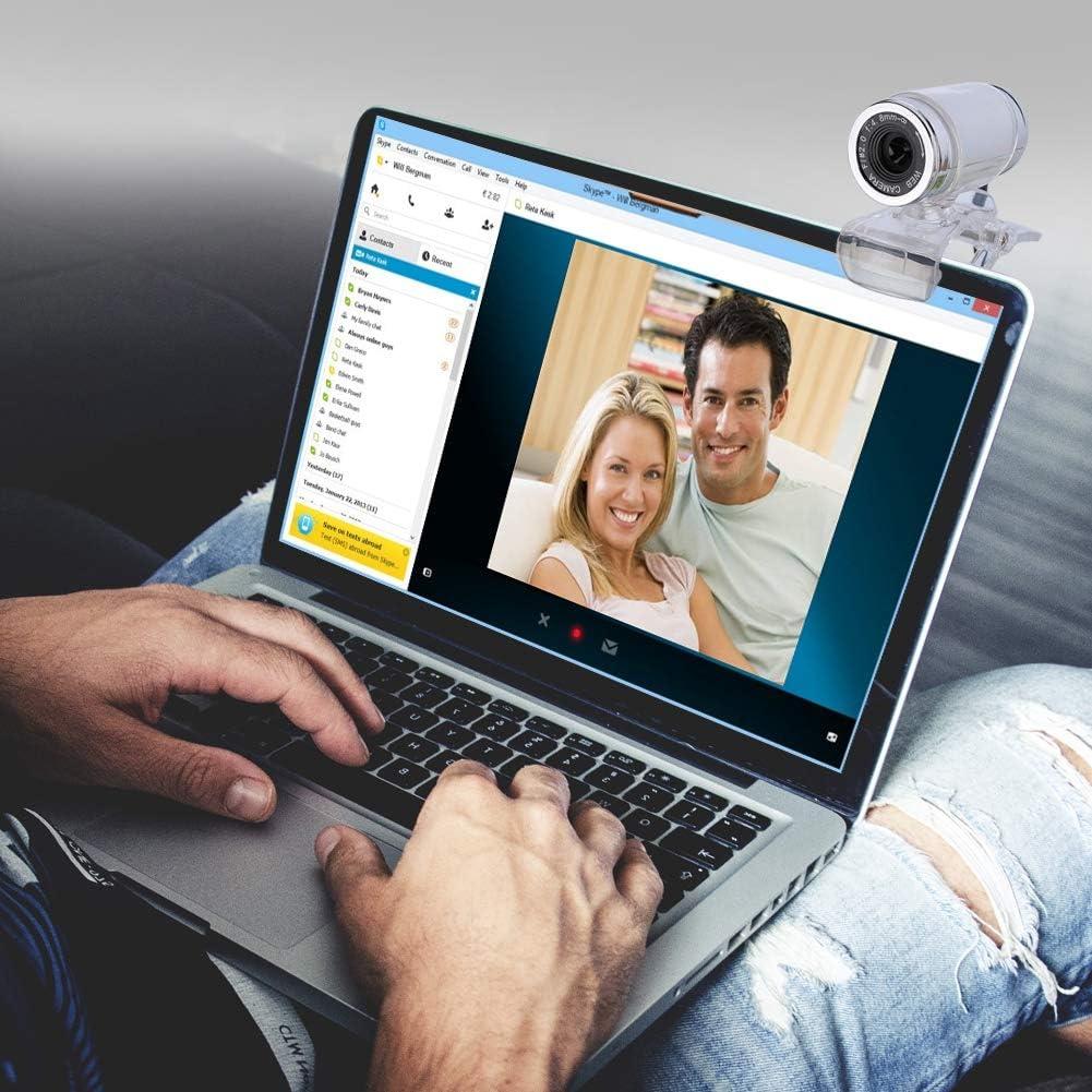 Cámara Web USB Eboxer 0.3MP con Micrófono Integrado - Negro y Plata