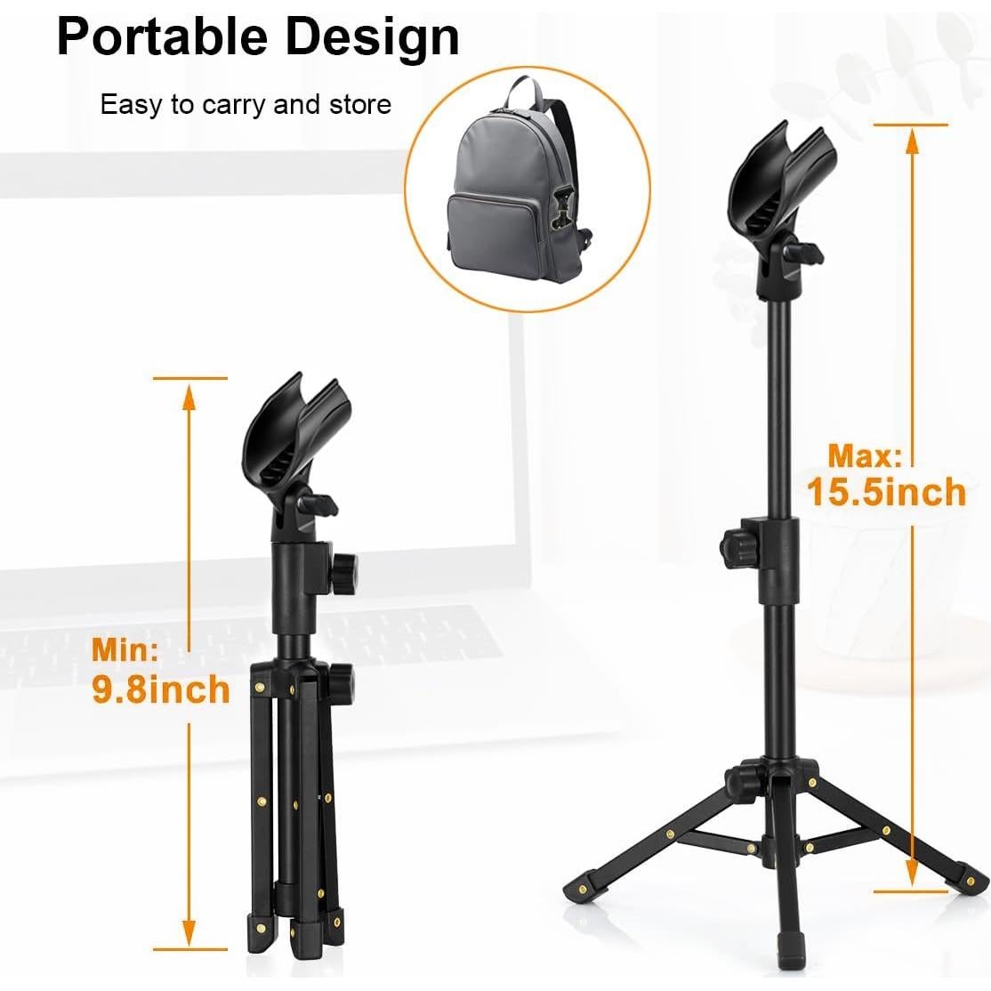Soporte de Micrófono de Mesa JCTRIWAY Ajustable 40.6 cm