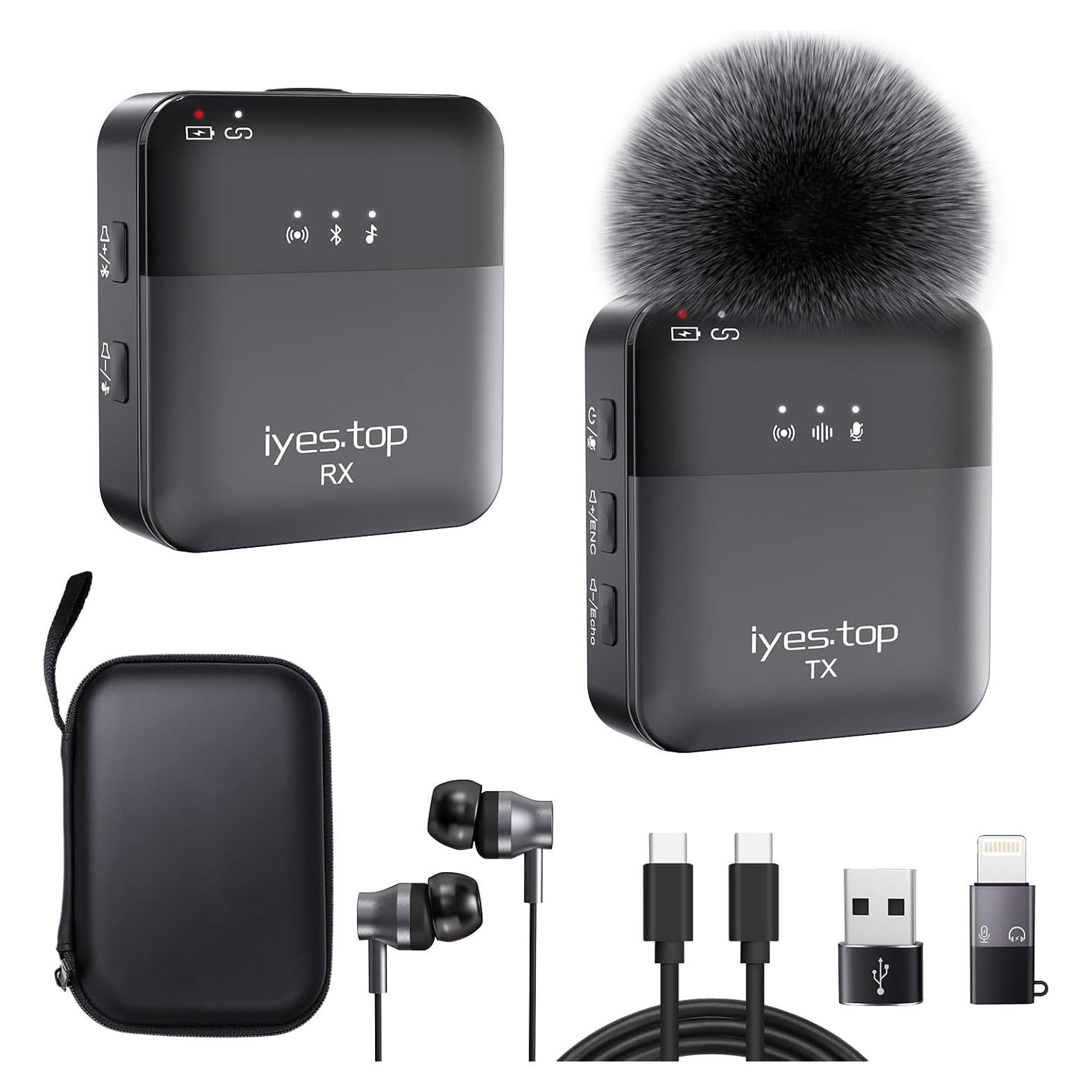 Micrófono Lavalier Inalámbrico Fenjun YE0-002 Bluetooth 130g