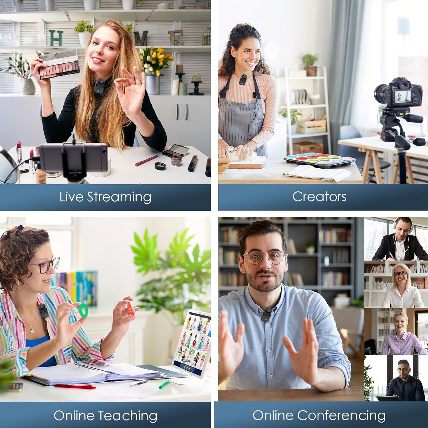 Micrófono Lavalier Inalámbrico Fenjun YE0-002 Bluetooth 130g