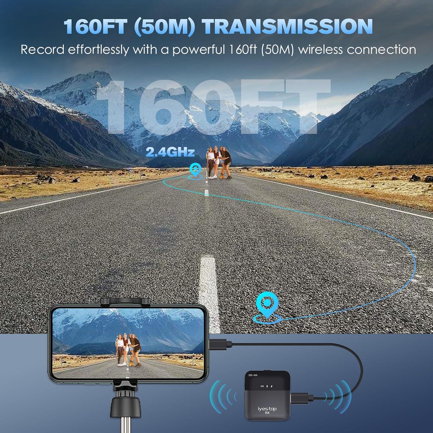 Micrófono Lavalier Inalámbrico Fenjun YE0-002 Bluetooth 130g