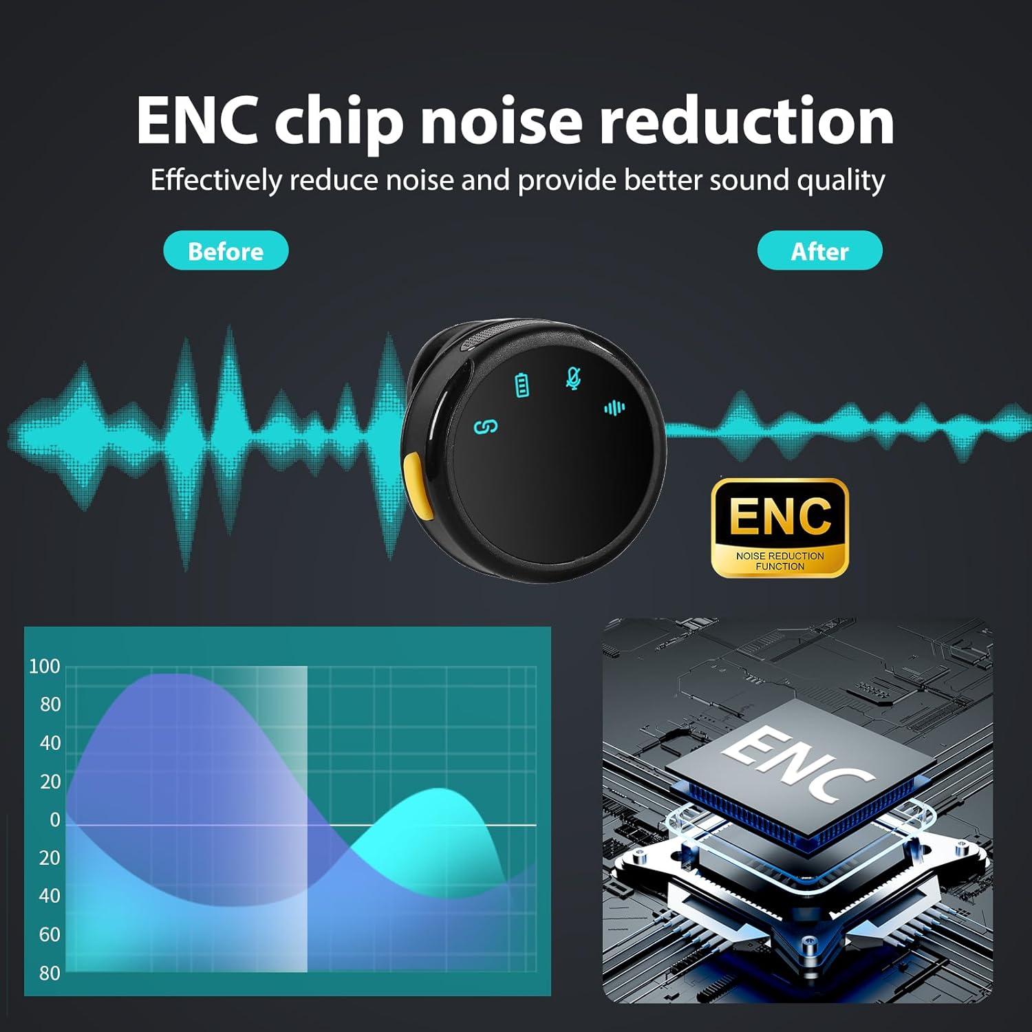 Micrófono Lavalier Inalámbrico SENYIN GL-S3 con Estuche, 30H