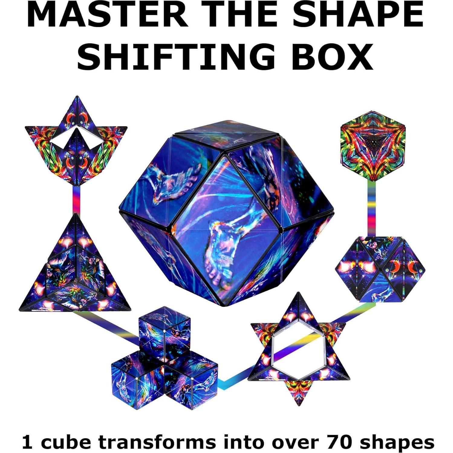 Cubo Antiestrés Shashibo - 36 Imanes - Juguete Sensorial