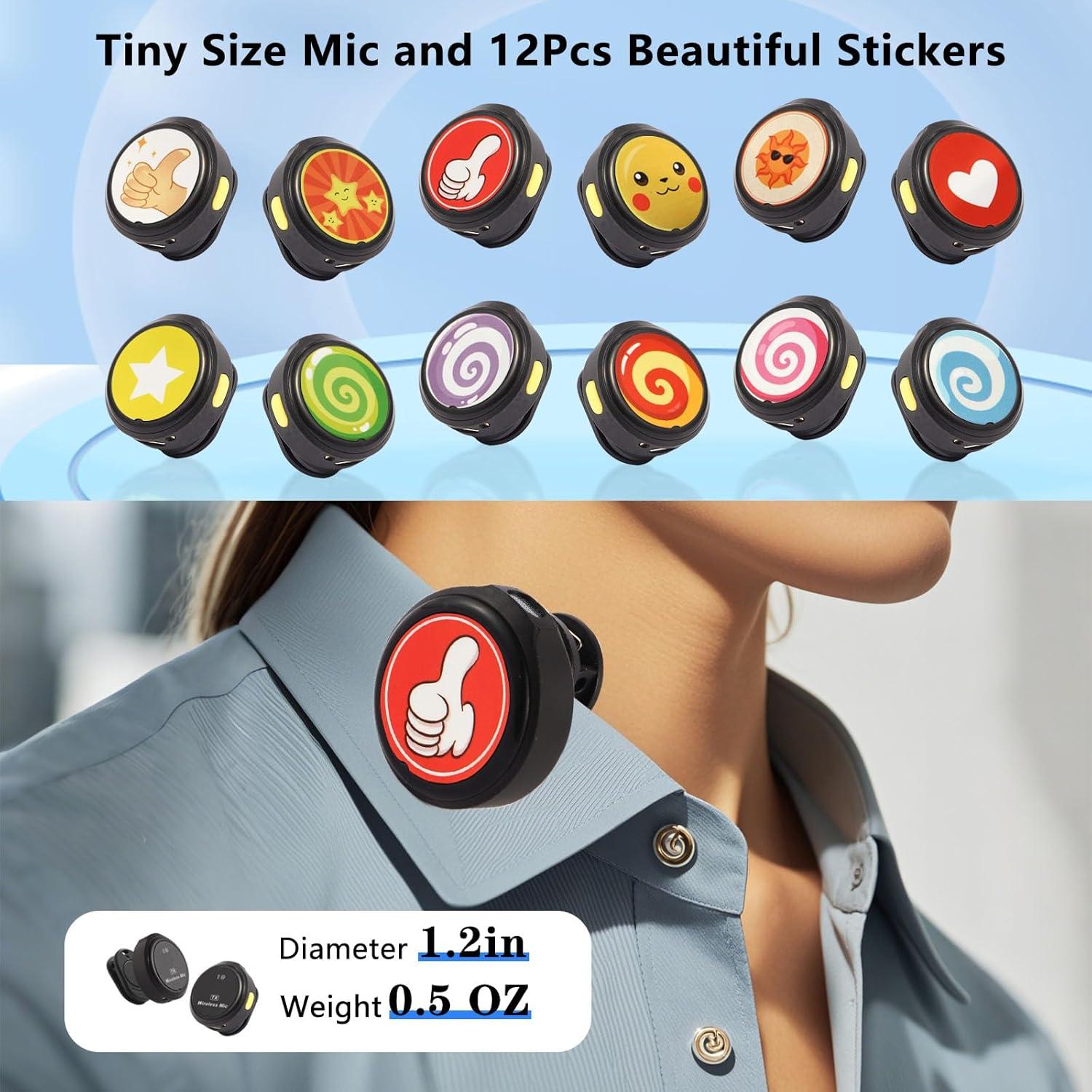 Micrófono Lavalier Inalámbrico Pavicott con Cancelación de Ruido