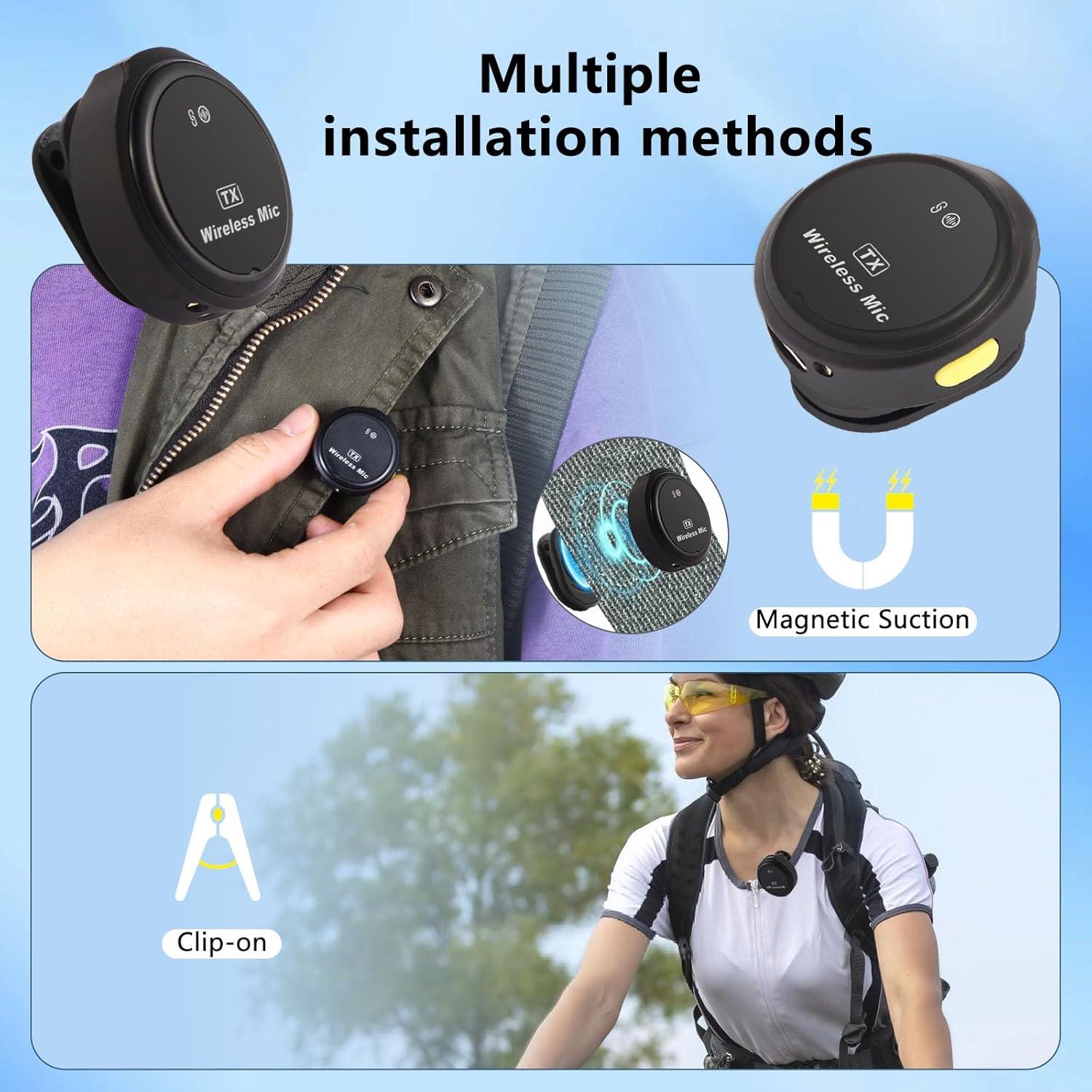 Micrófono Lavalier Inalámbrico Pavicott con Cancelación de Ruido