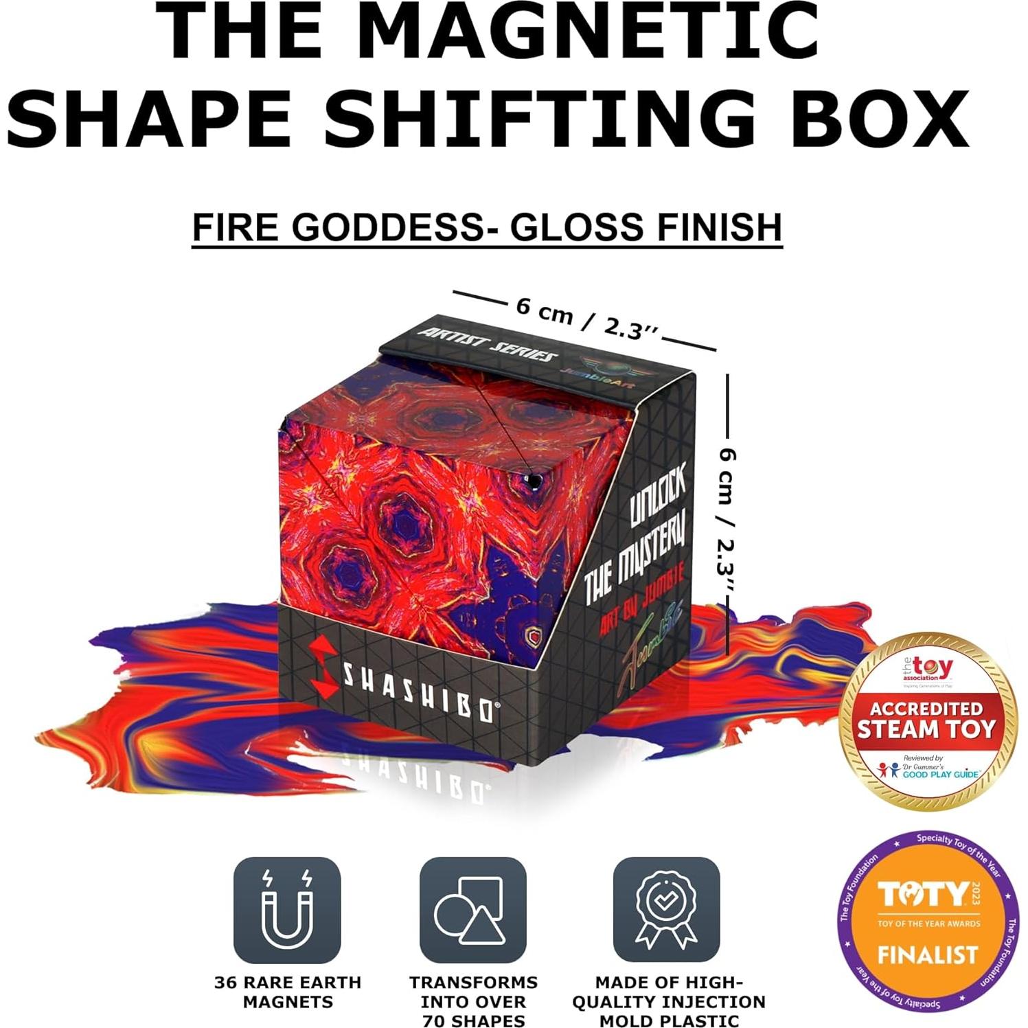 SHASHIBO Cubo Antiestrés - Fun in Motion - 36 Imanes - Jumbie