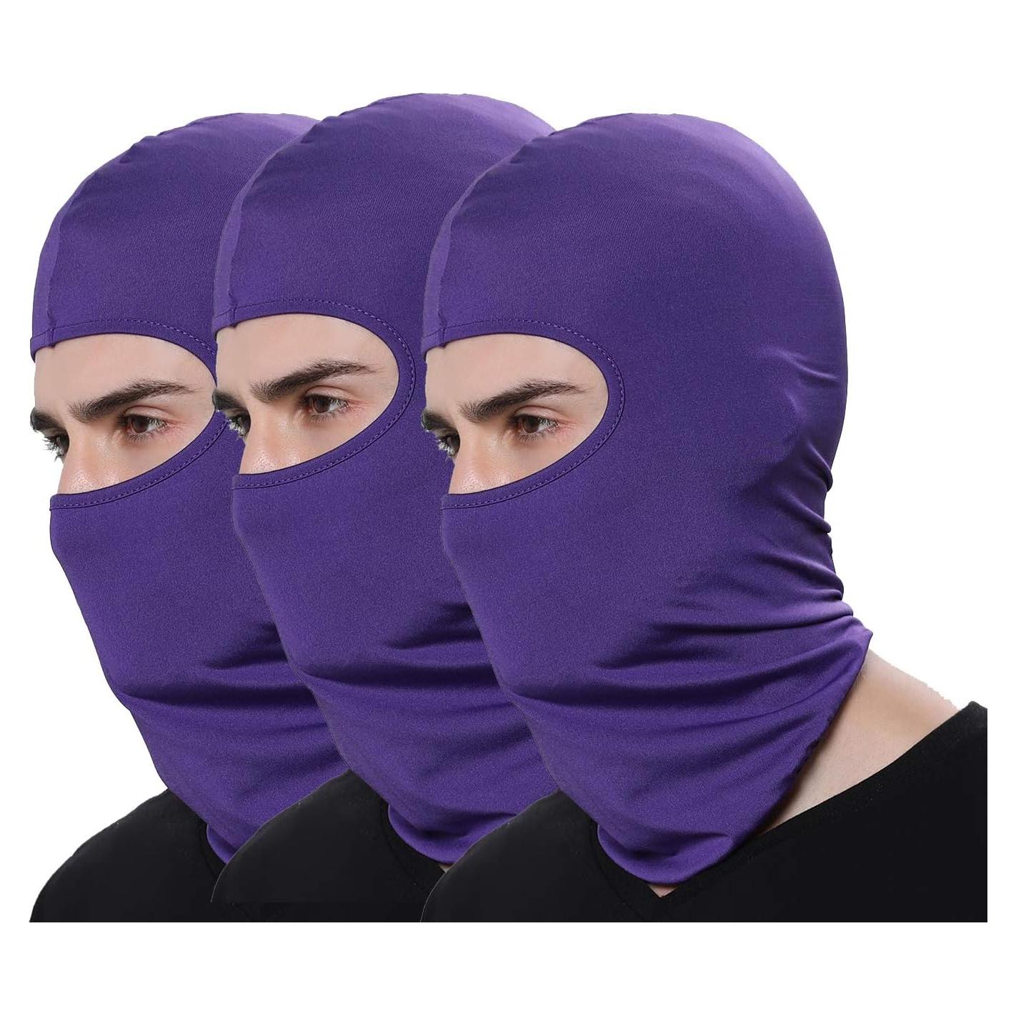 Paquete de 3 Pasamontañas Balaclava Unisex para Aire Libre