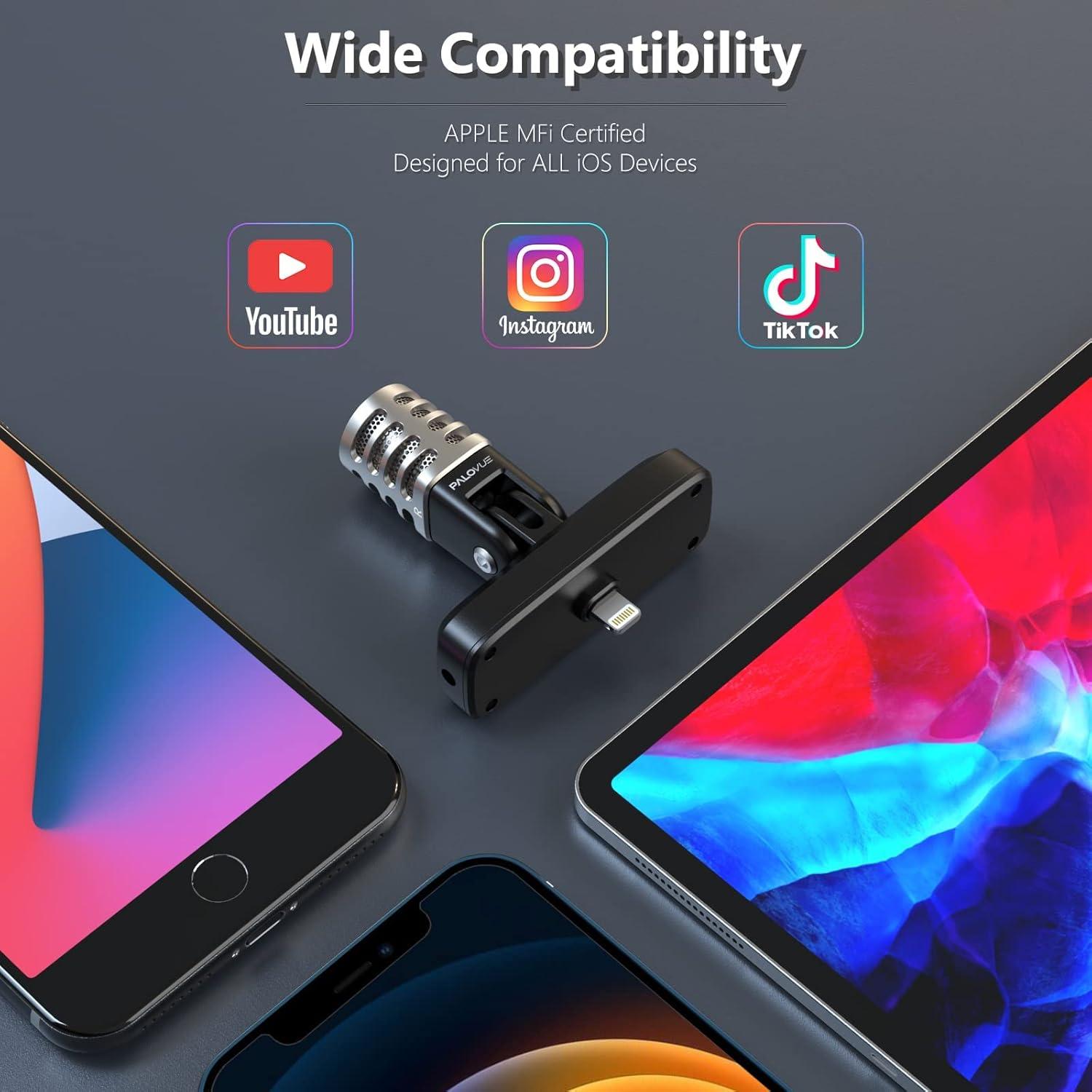 Micrófono Portátil PALOVUE iMic MFi para iPhone/iPad - Cardioide