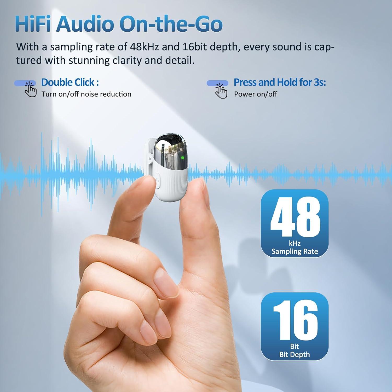 Micrófono Lavalier Inalámbrico Zaishui S5 Mini para iPhone 14/13