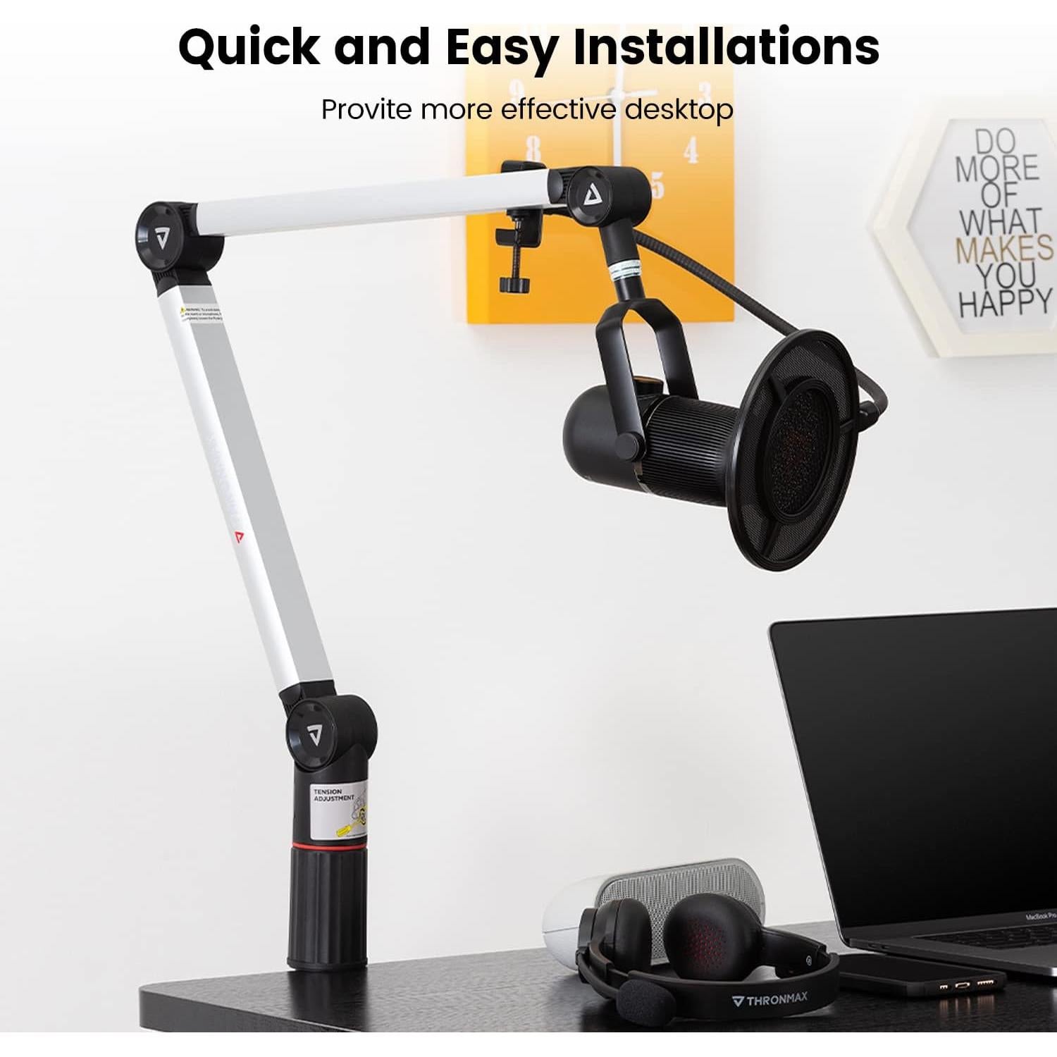 Soporte de Micrófono Thronmax Flex S5 Ajustable 360°