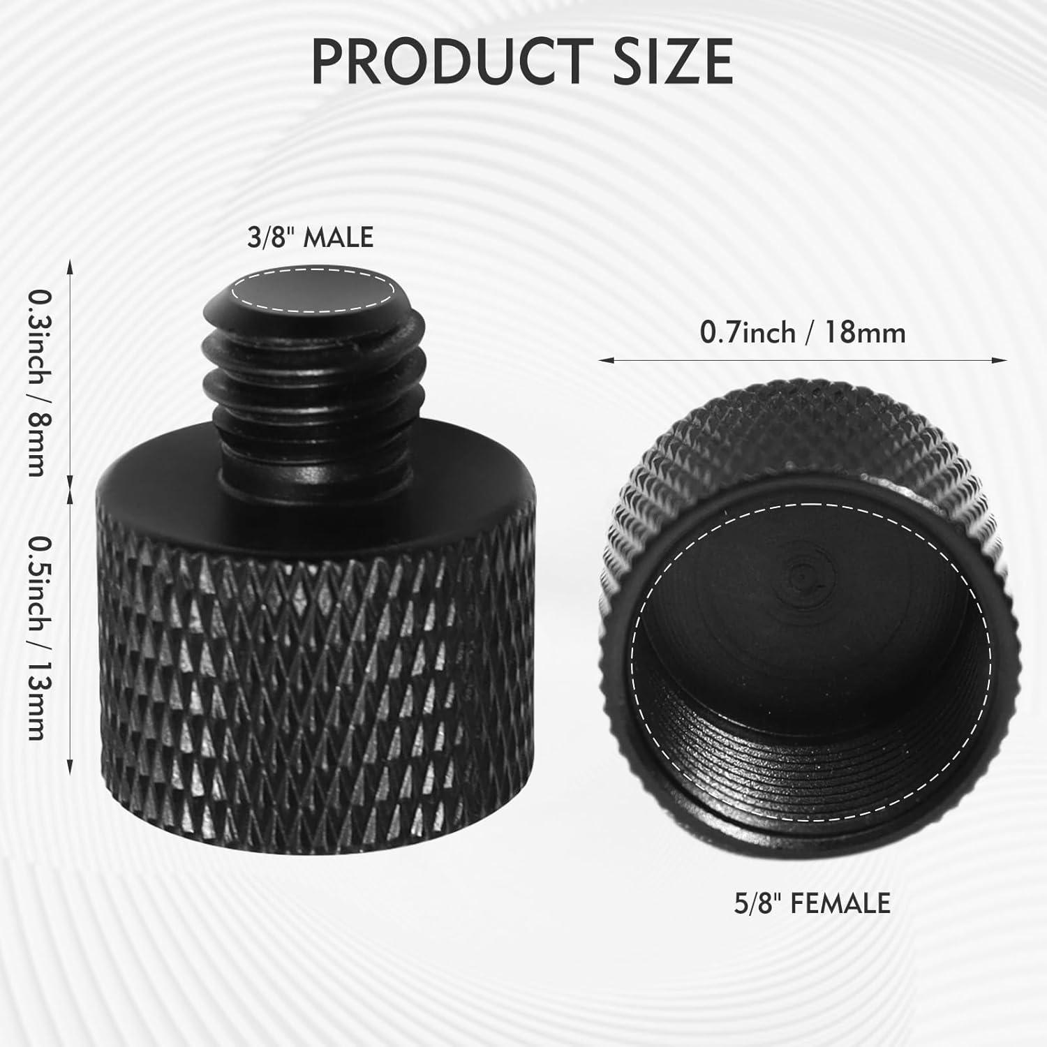 Adaptador de micrófono 3/8 a 5/8 - 2 piezas MS100