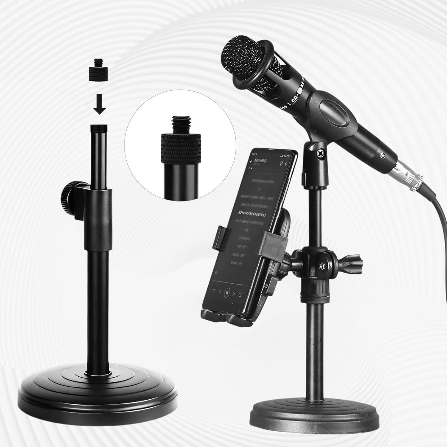 Adaptador de micrófono 3/8 a 5/8 - 2 piezas MS100