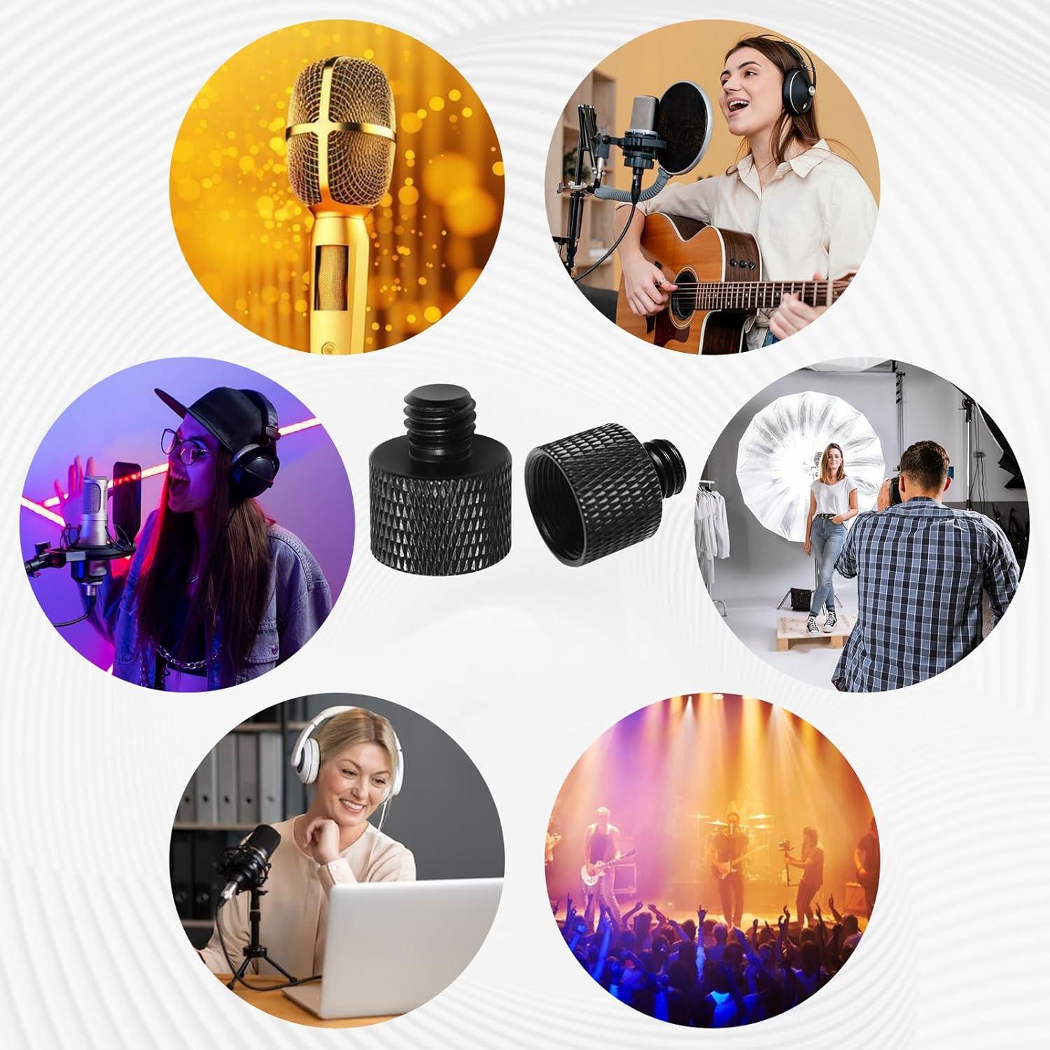 Adaptador de micrófono 3/8 a 5/8 - 2 piezas MS100