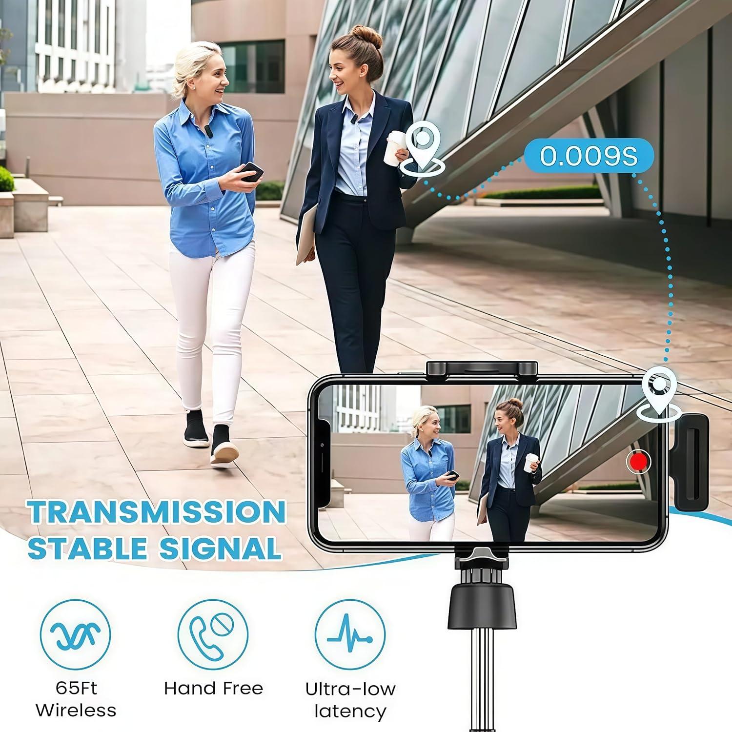 Mini Micrófono Lavalier Inalámbrico QCL MKF-001 con Reducción de Ruido