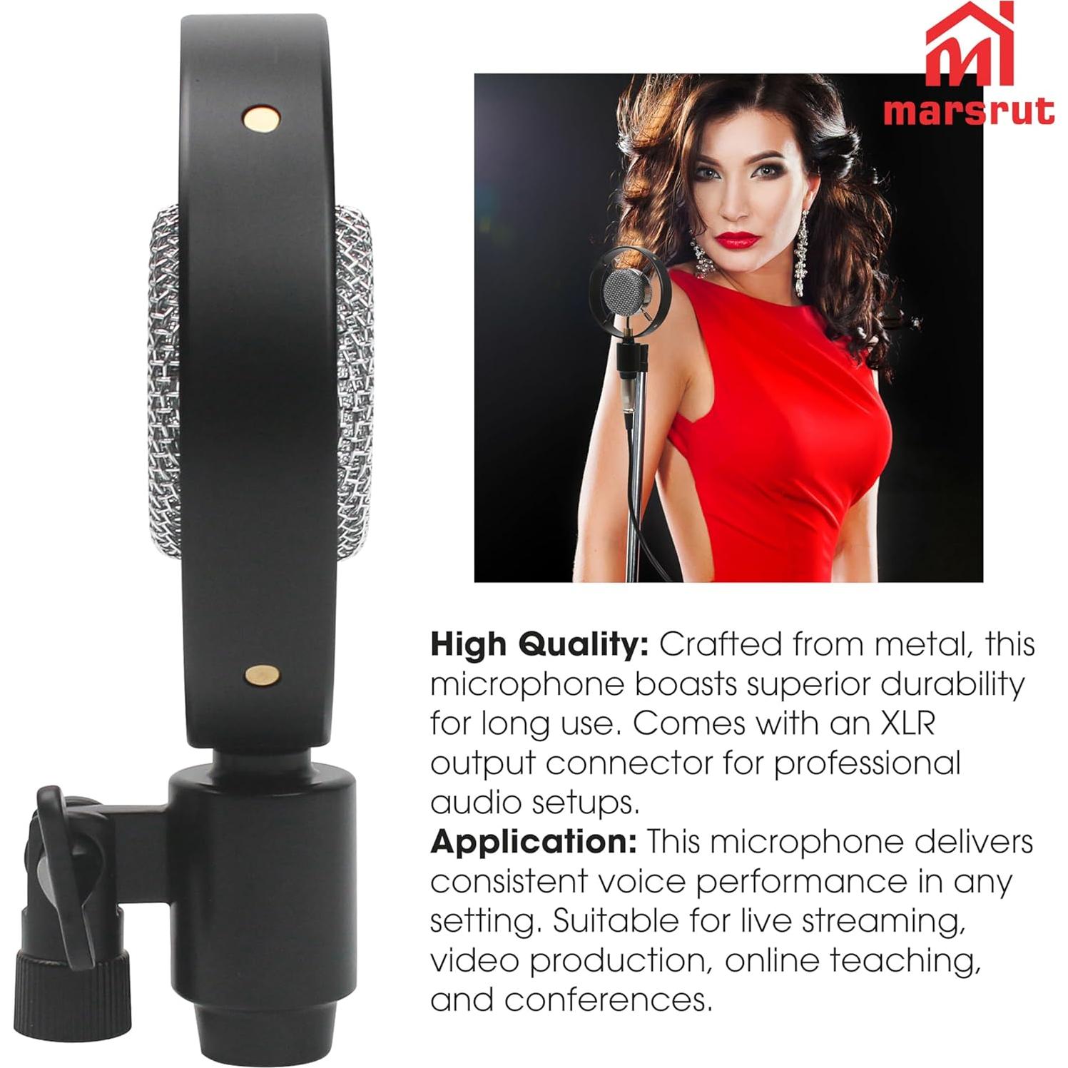 Micrófono Vintage Marsrut de Condensador 26mm para Voz