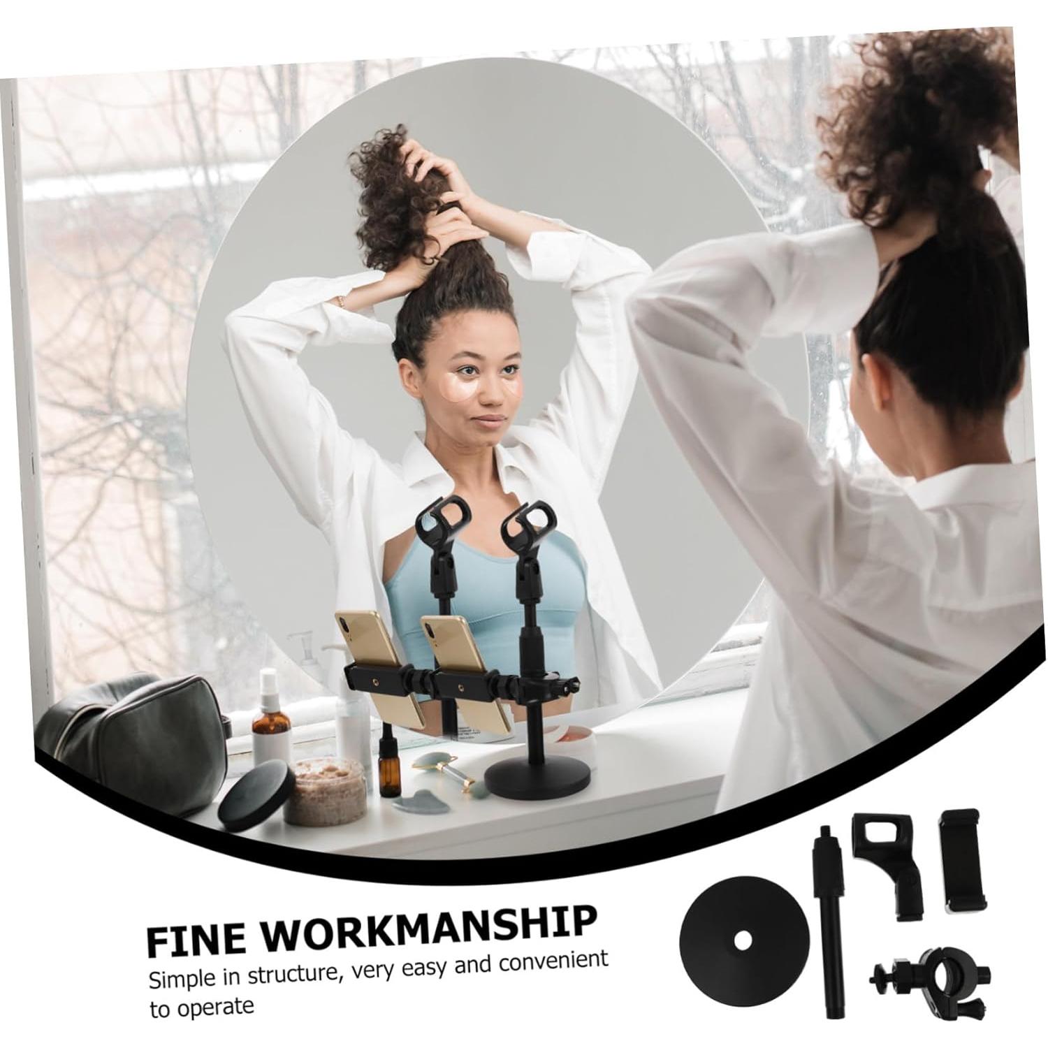 Soporte de Micrófono Ajustable Yardwe para Escritorio Negro