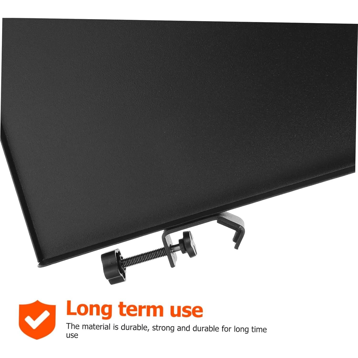 Soporte de Micrófono de Metal con Bandeja de Almacenamiento 23x16.5cm