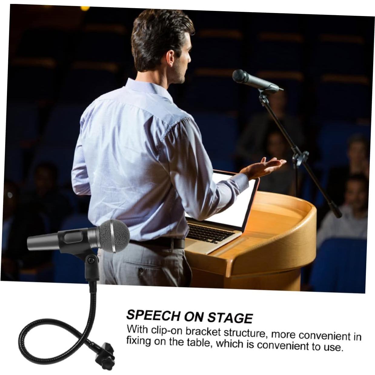 Soporte de Micrófono Universal BESPORTBLE Ajustable Negro 46cm