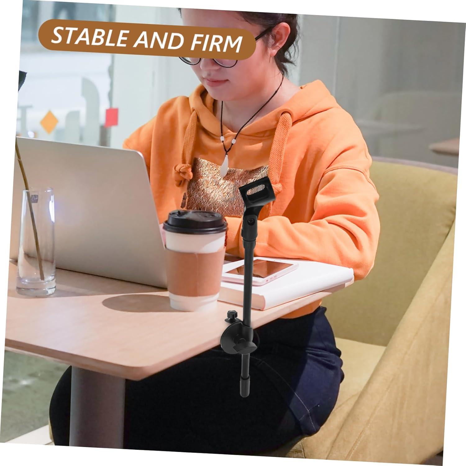 Soporte de Micrófono Ajustable Negro para Grabación y Streaming