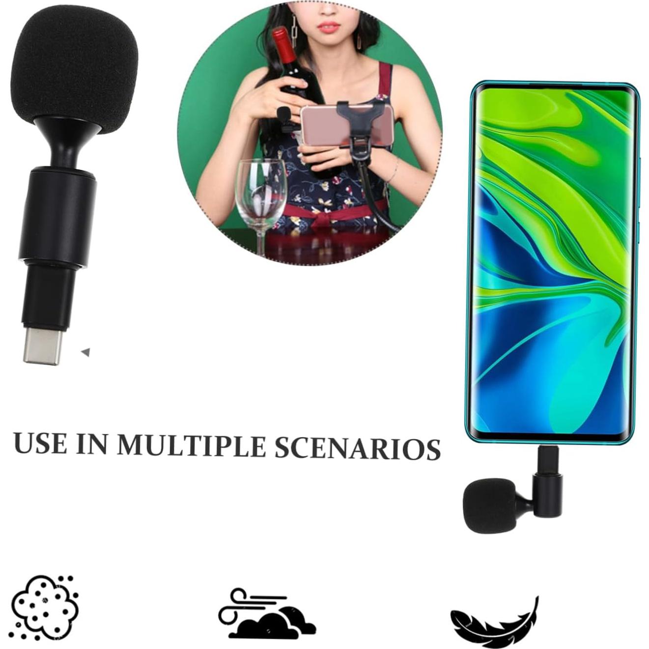 Micrófono Tipo-C VICASKY para Teléfono y Laptop - Omnidireccional