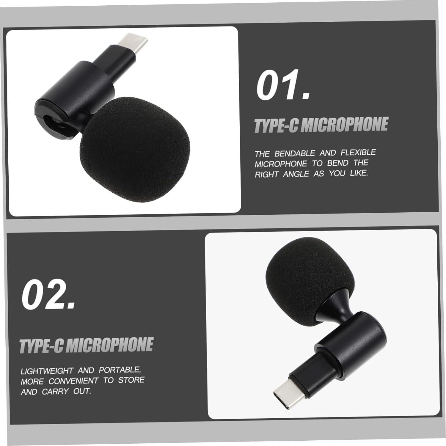 Micrófono Tipo-C VICASKY para Teléfono y Laptop - Omnidireccional