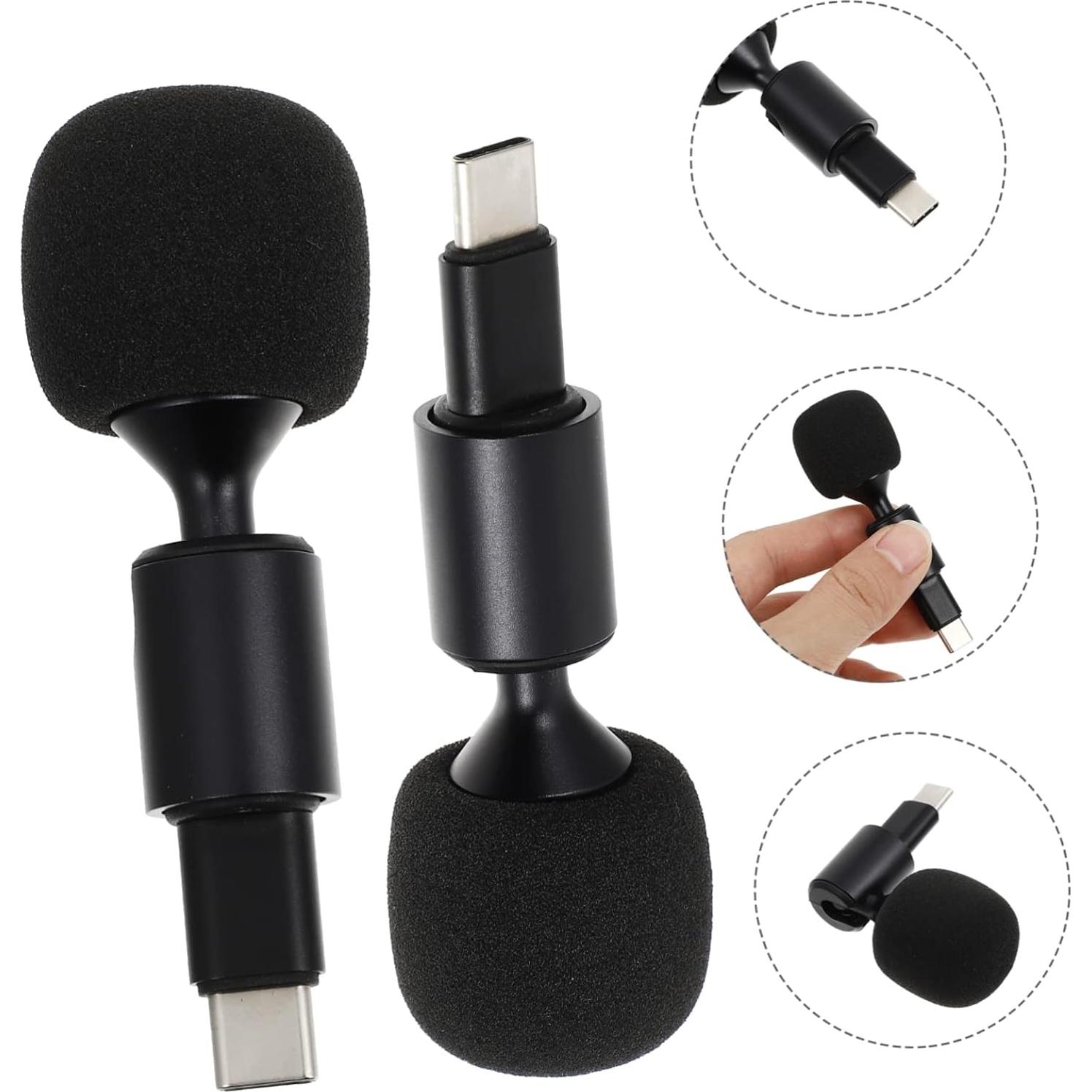 Micrófono USB-C Flexible Ibasenice para Grabación y Transmisión