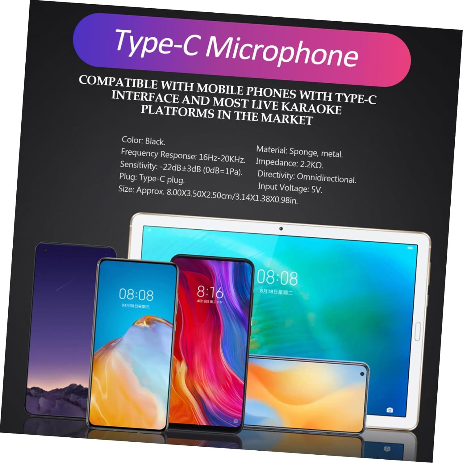 Micrófono USB-C Flexible Ibasenice para Grabación y Transmisión