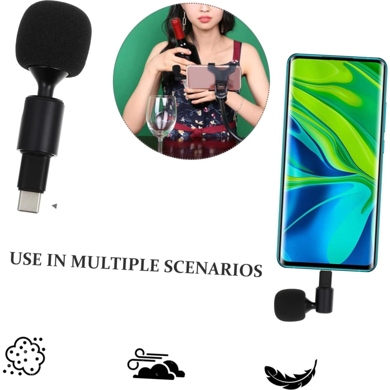 Micrófono USB-C Flexible Ibasenice para Grabación y Transmisión