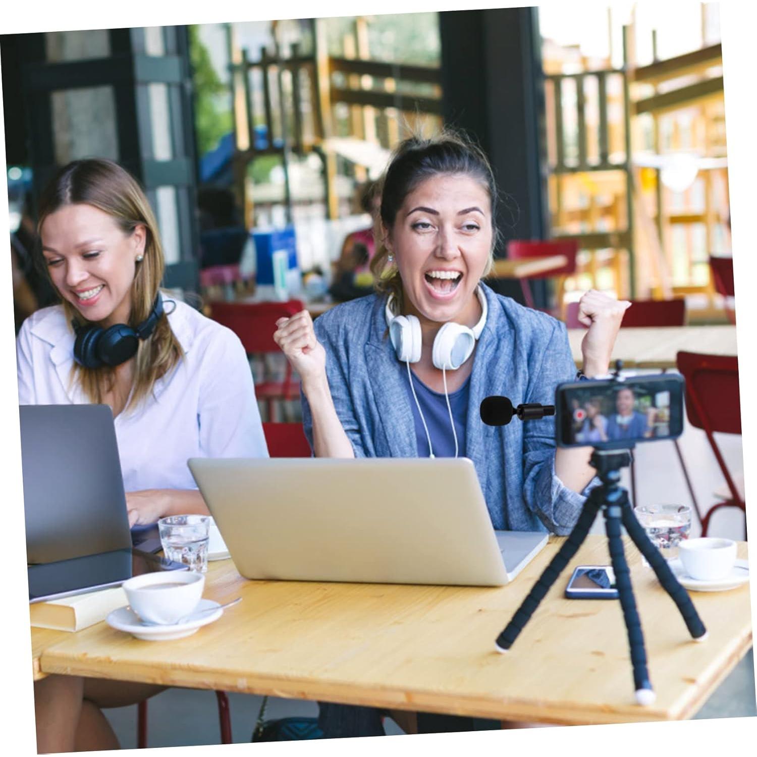 Micrófono USB-C Flexible Ibasenice para Grabación y Transmisión